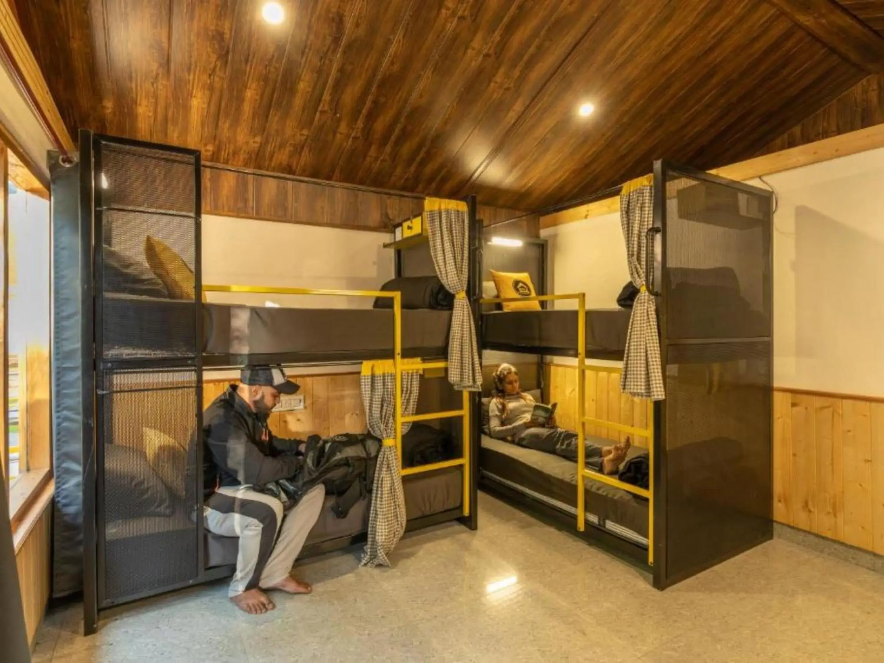 Bed in The Hosteller Kasol, Riverside Bed in The Hosteller Kasol, Riverside