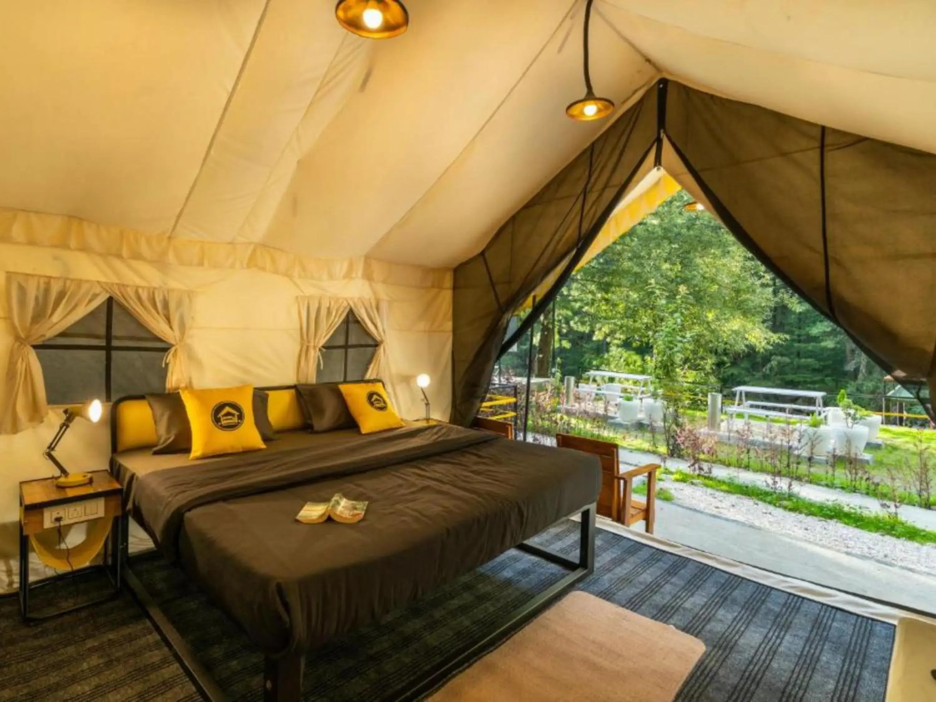 Bed in The Hosteller Kasol, Riverside Bed in The Hosteller Kasol, Riverside