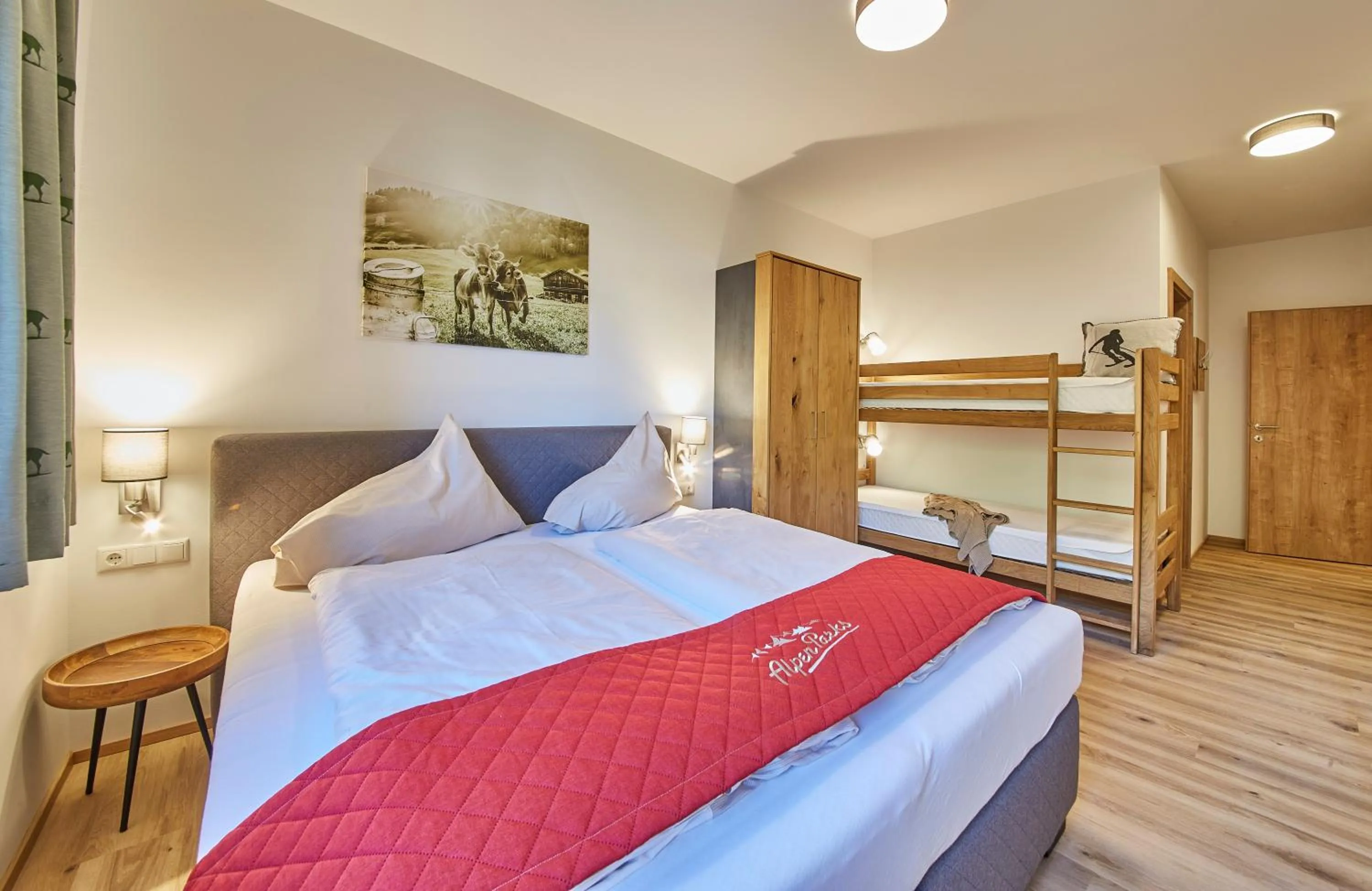 Bedroom, Bed in AlpenParks Chalet & Apartment Steve Lodge Viehhofen