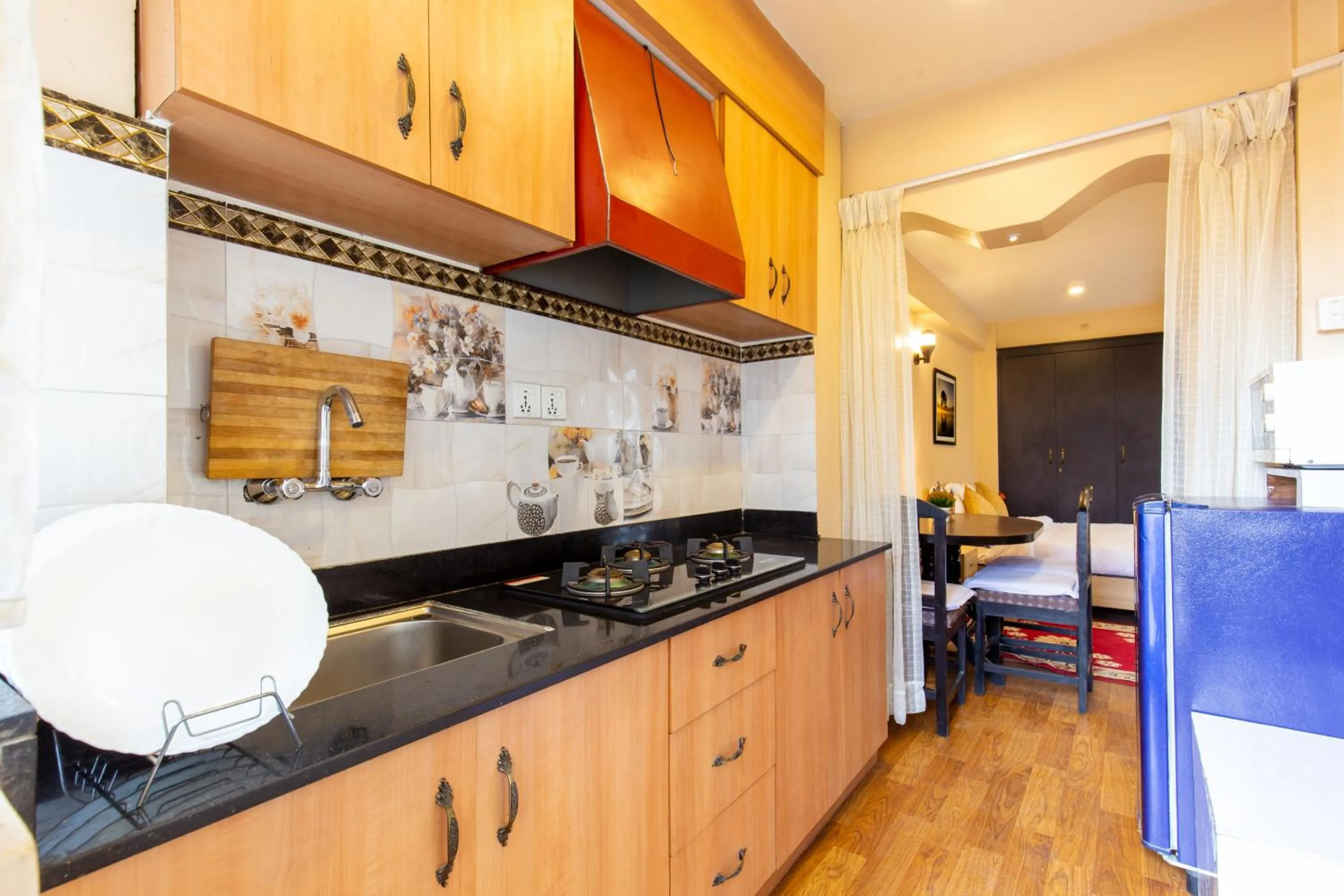 Kitchen or kitchenette in Bhrikuti Stay - Patan Durbar Square