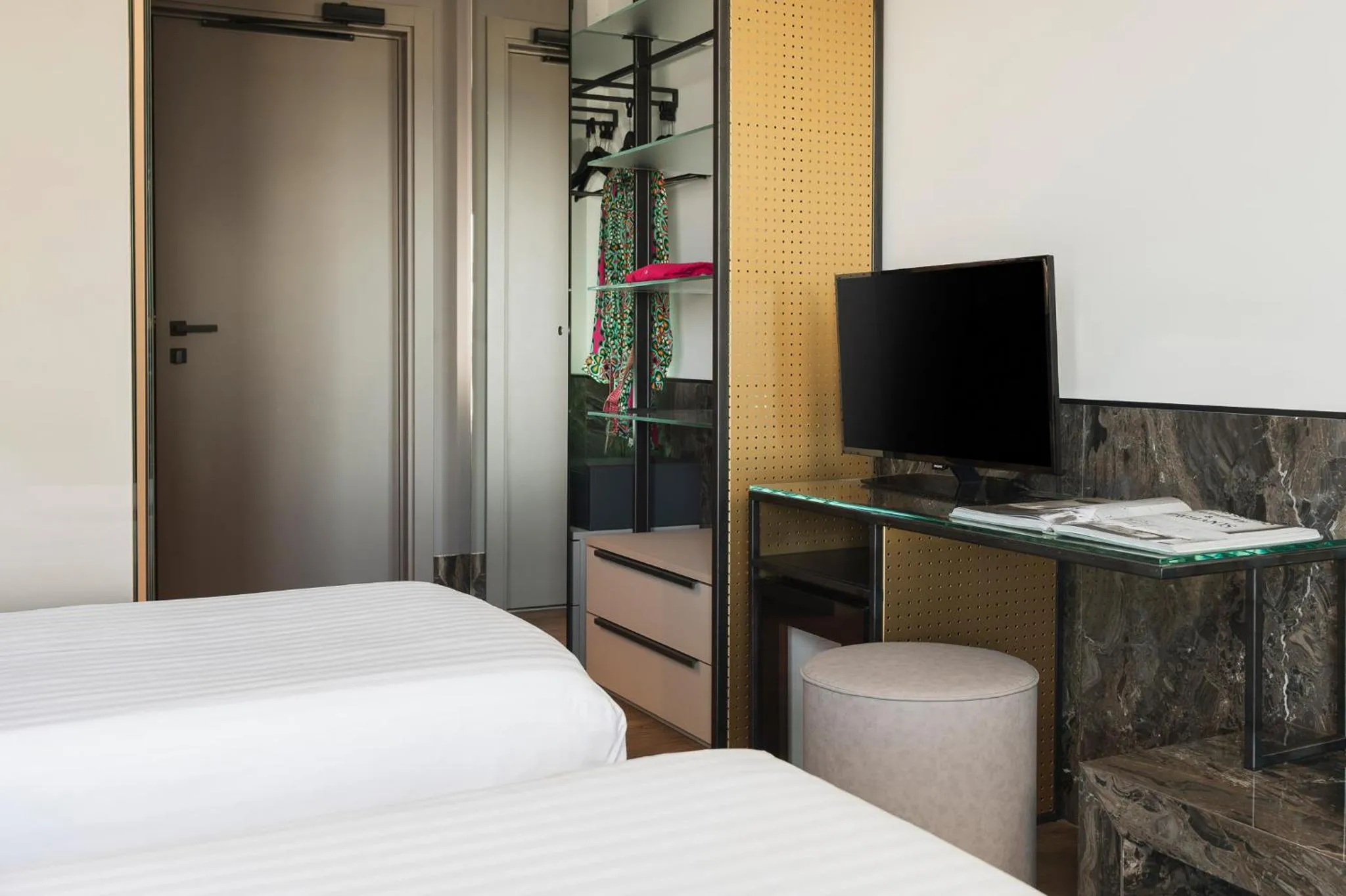 Bed in Hotel Michelangelo