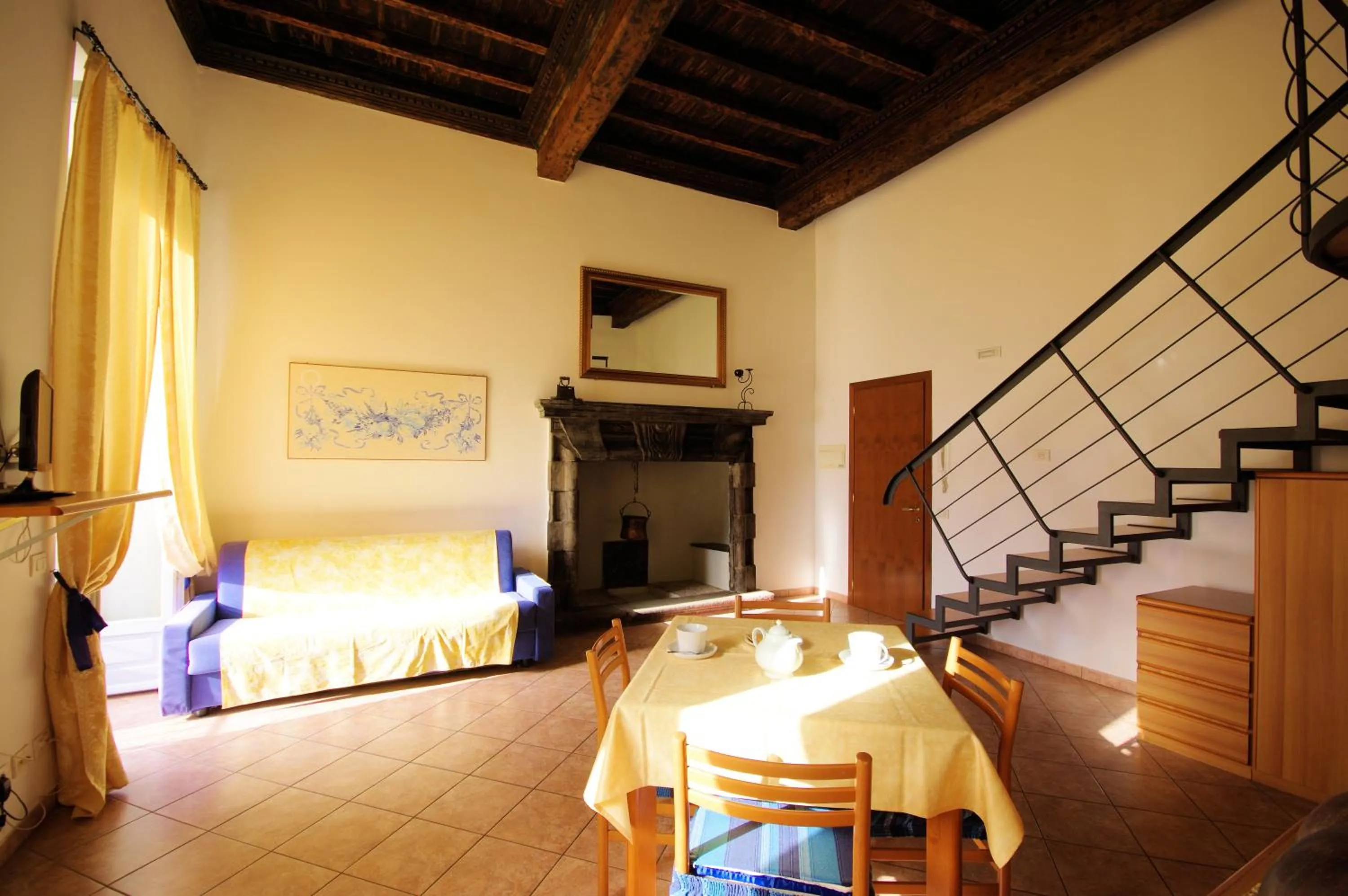 Living room, Bed in Residence Celeste