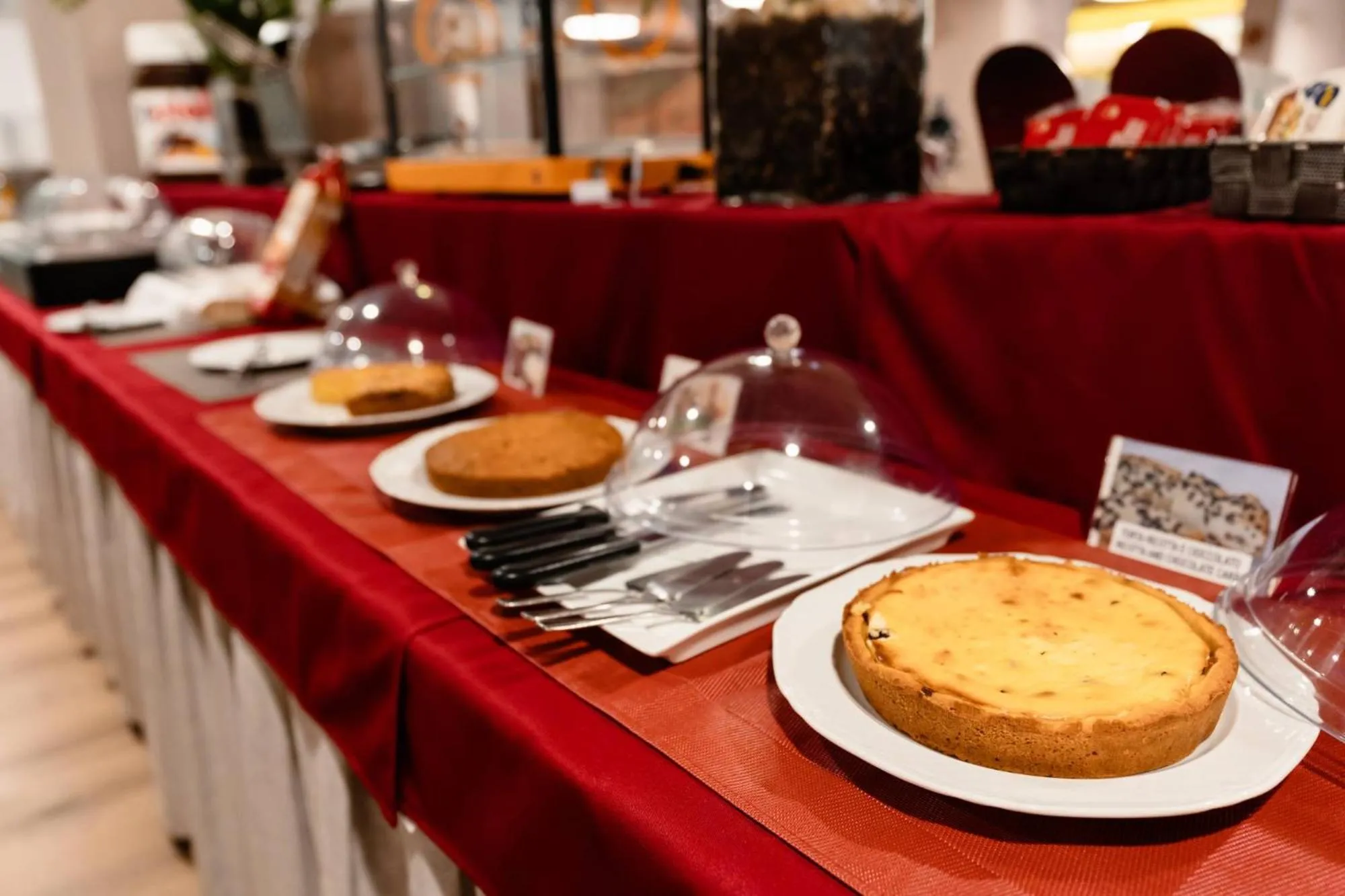 Continental breakfast in Hotel Ristorante I Castelli