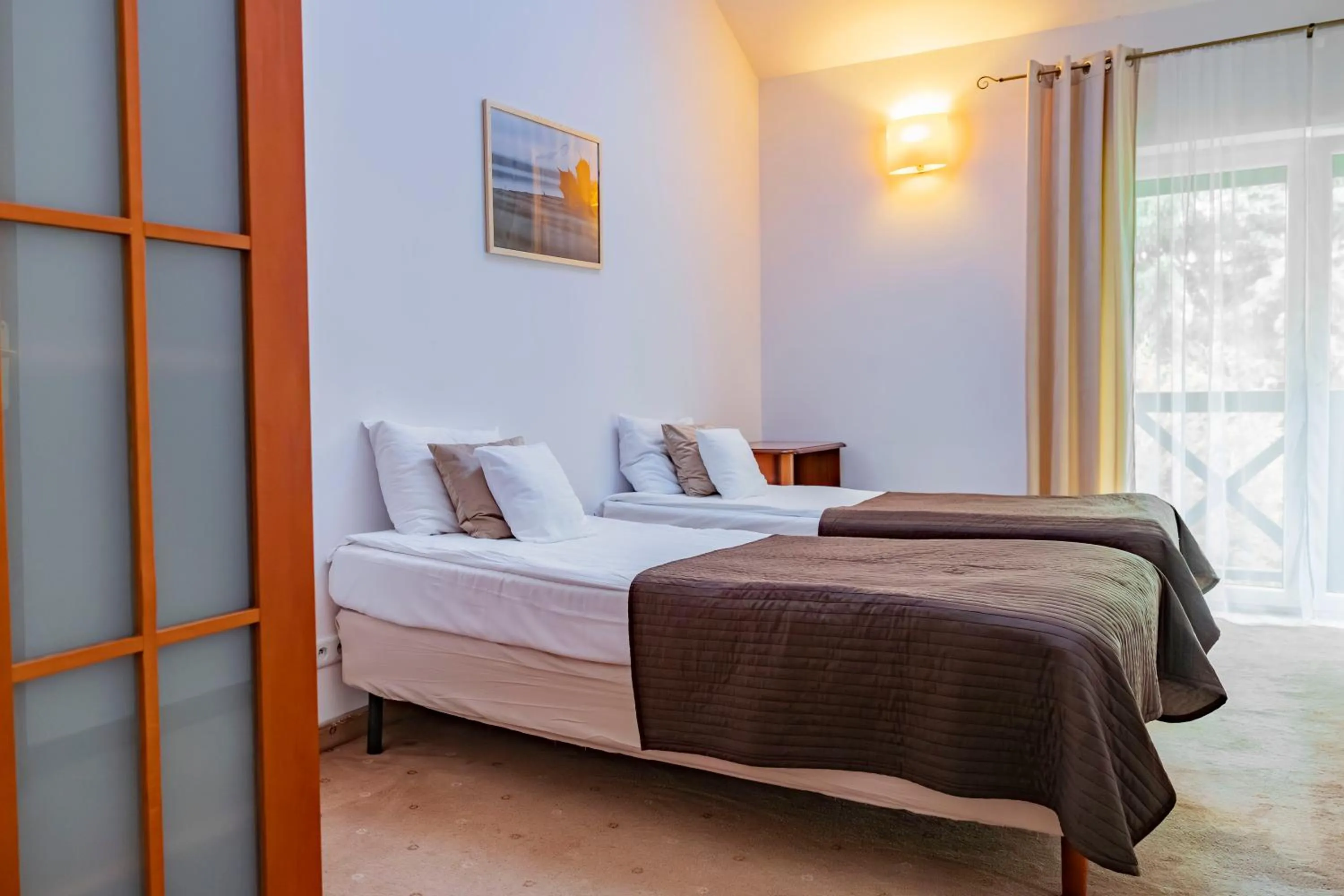 Bed in Hotel Masuria