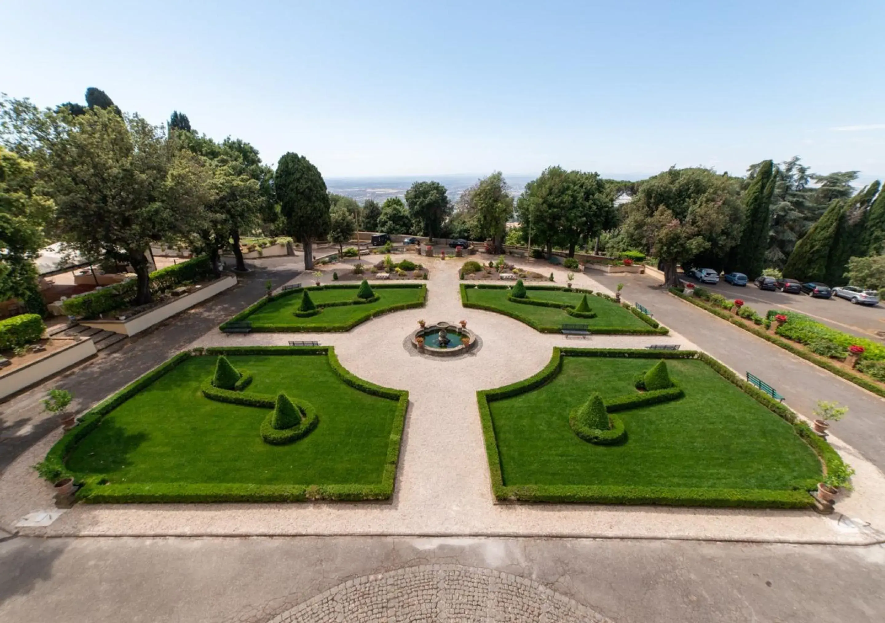 Garden view in Villa Tuscolana Garden view in Villa Tuscolana