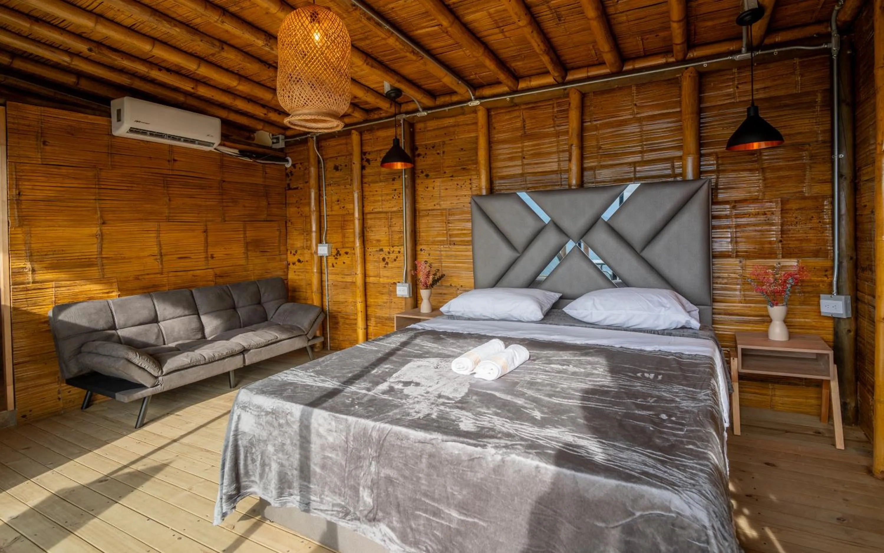 Bedroom, Bed in Glamping Mirador Santa Fe-Sopetran
