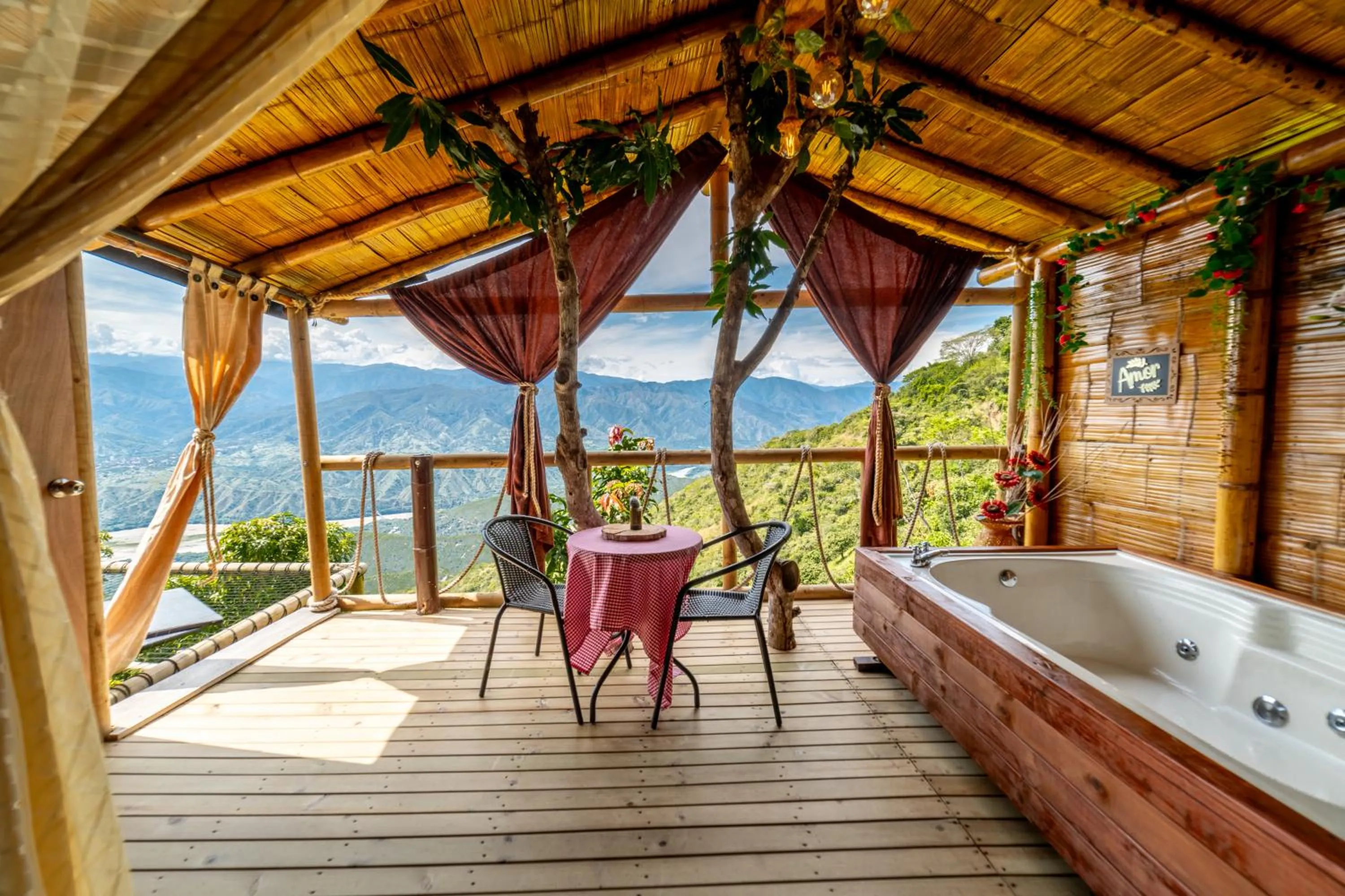 Bedroom in Glamping Mirador Santa Fe-Sopetran