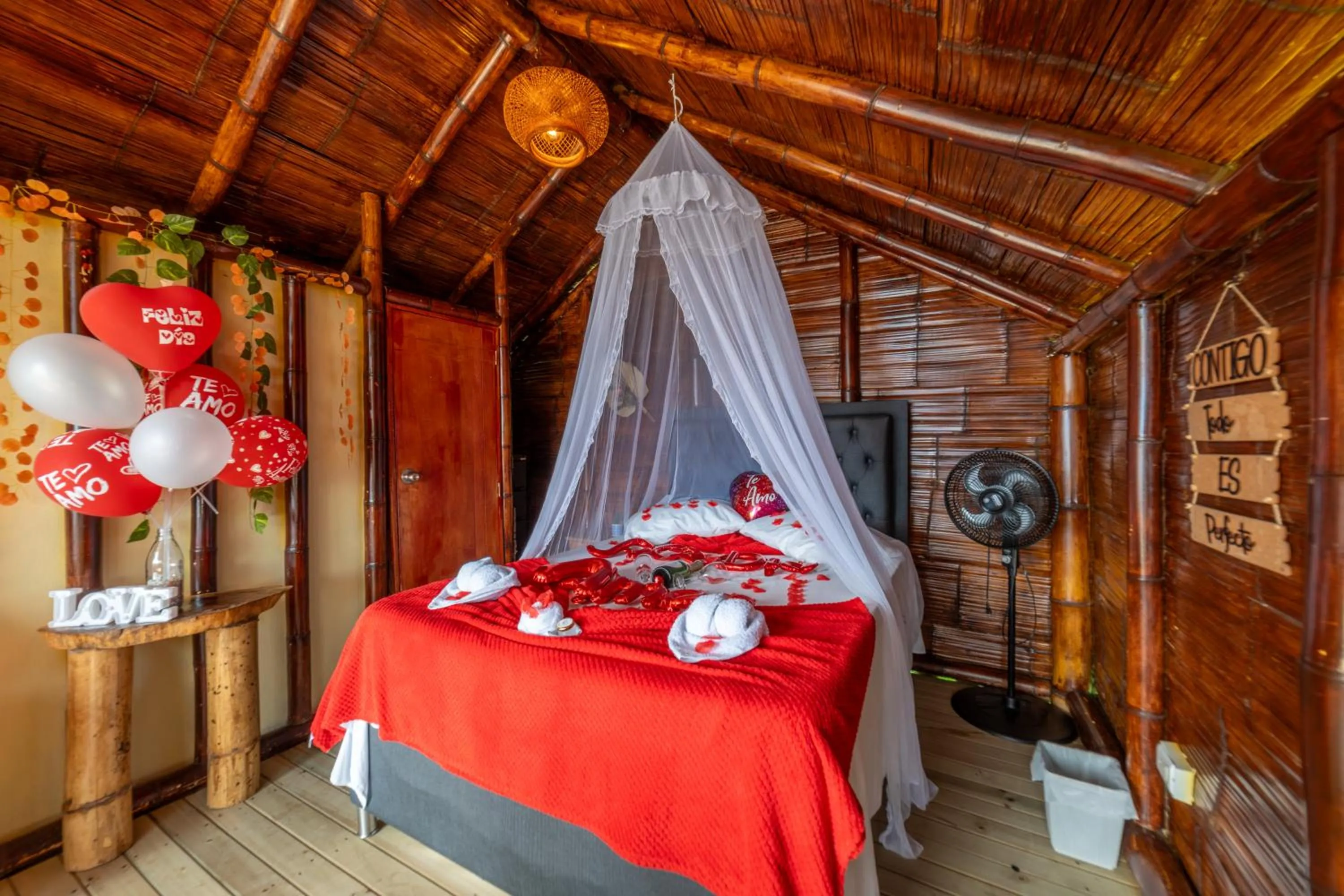 Bedroom, Bed in Glamping Mirador Santa Fe-Sopetran