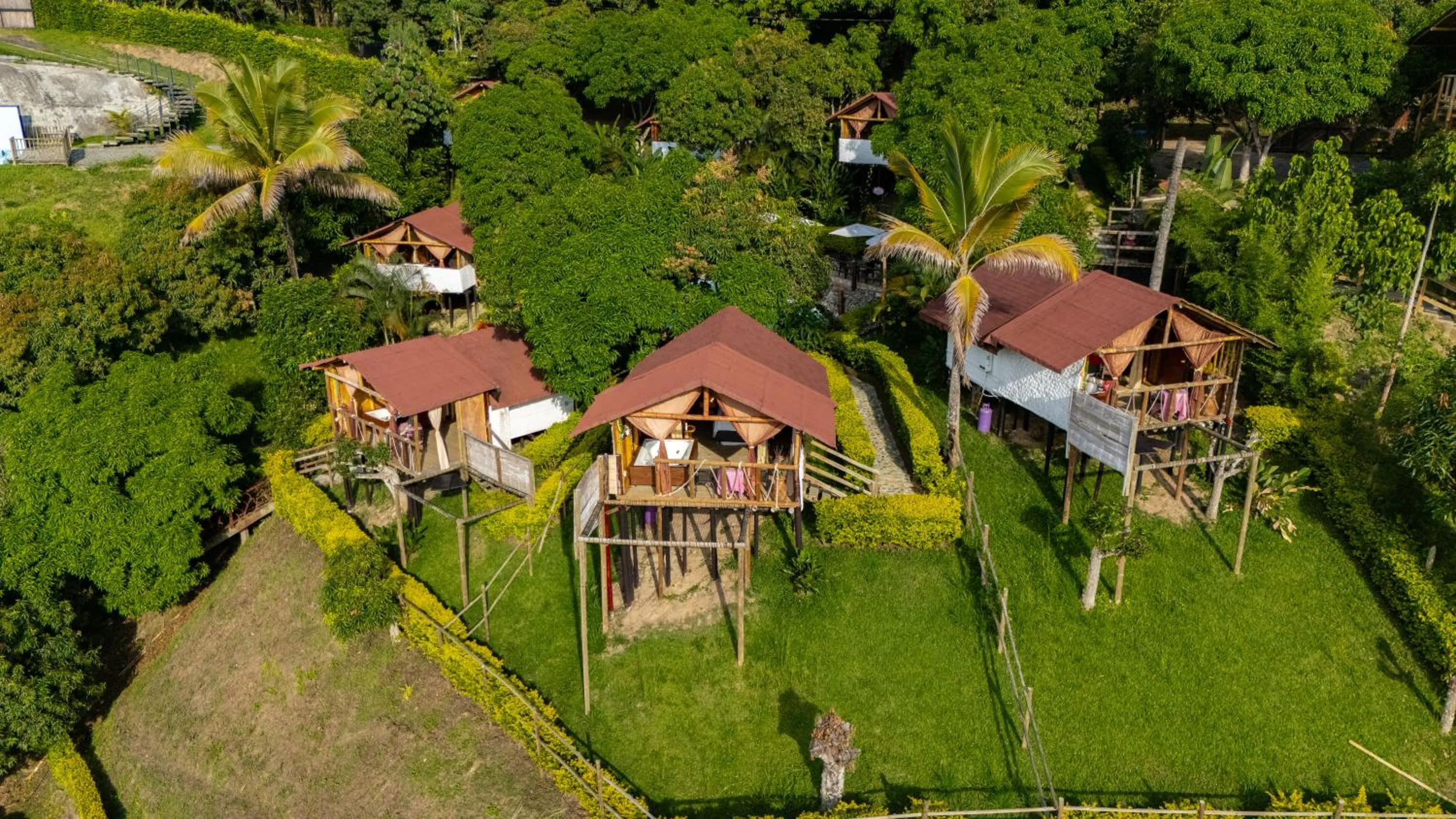 Bird's eye view in Glamping Mirador Santa Fe-Sopetran