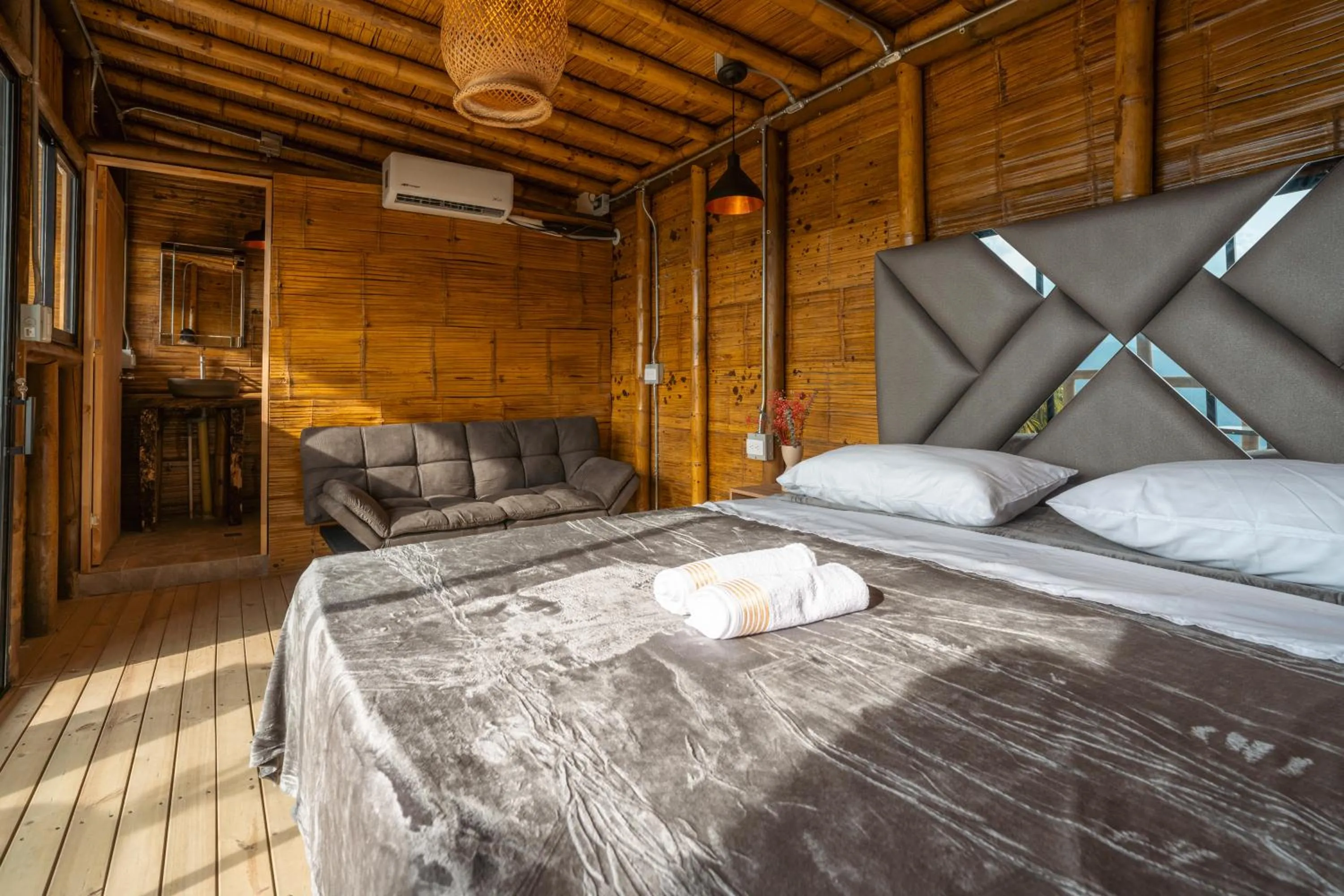 Bedroom, Bed in Glamping Mirador Santa Fe-Sopetran