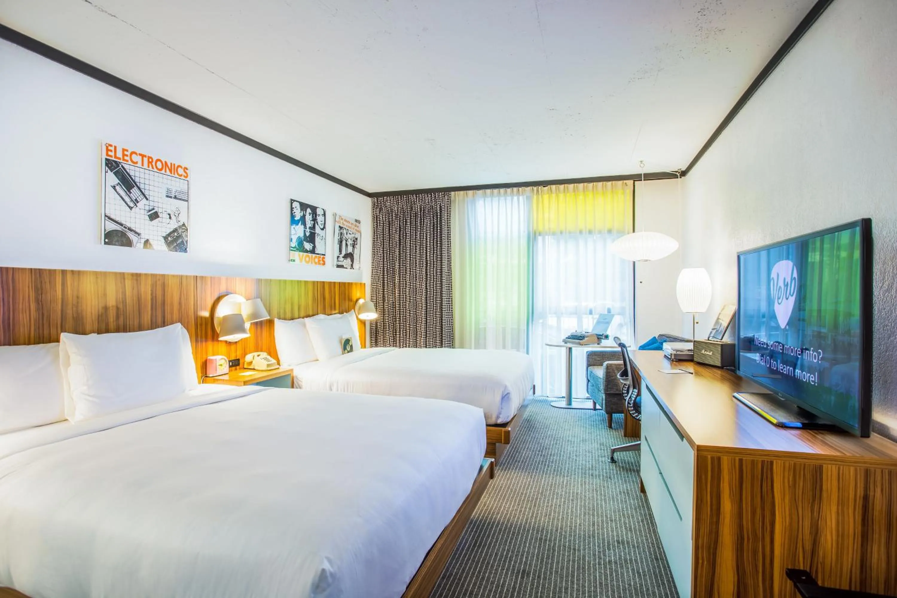 Bedroom, Bed in The Verb Hotel