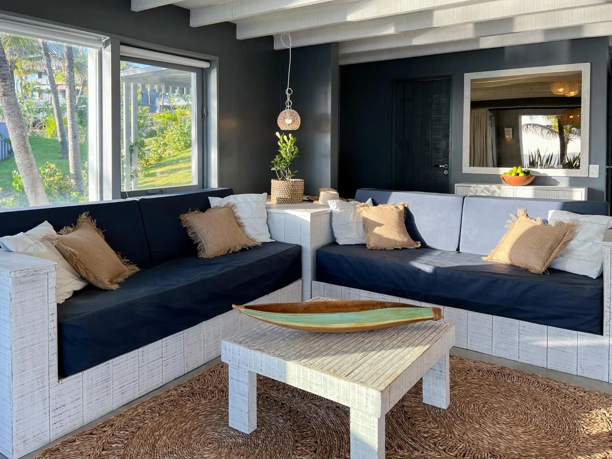 Living room in Club de Mar Condo Hotel