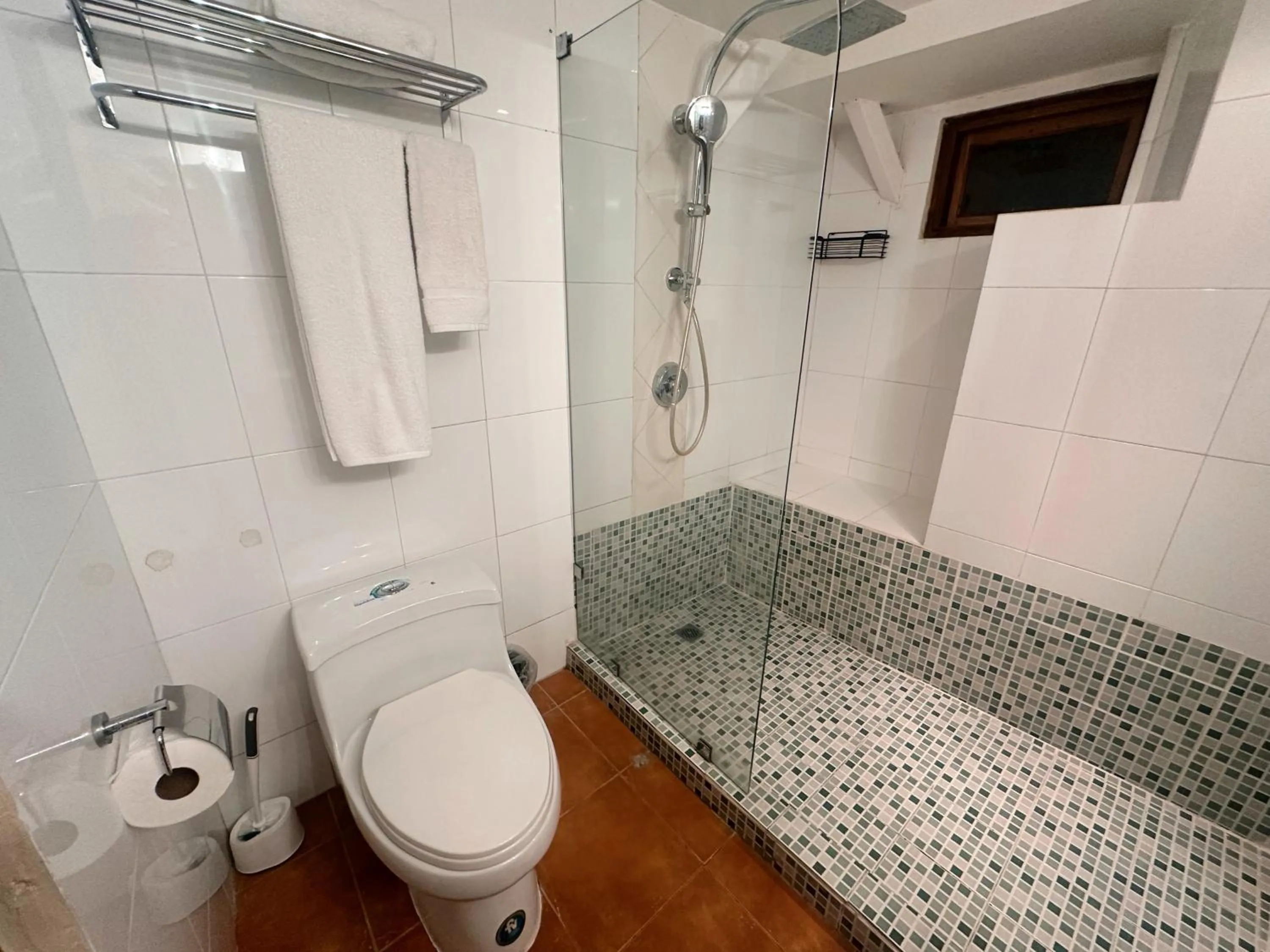 Shower in Oasis Hotel