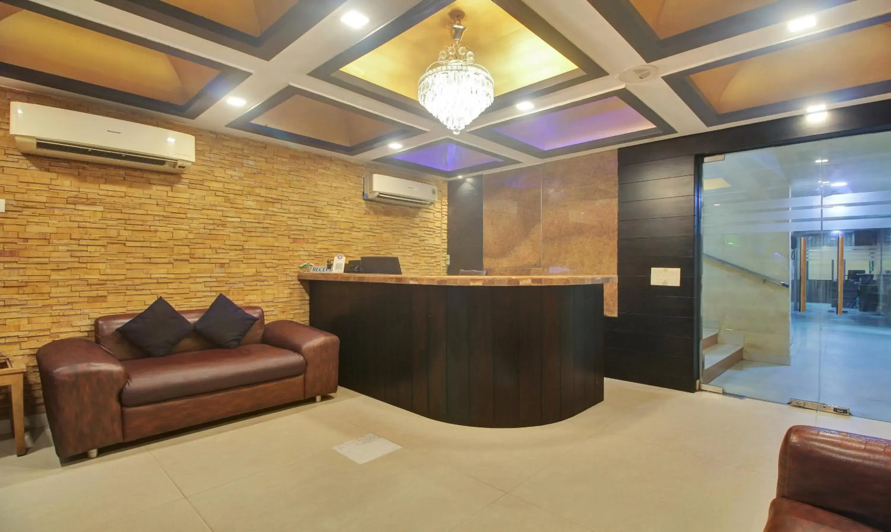 Lobby or reception in Treebo Mangalam Lobby or reception in Treebo Mangalam