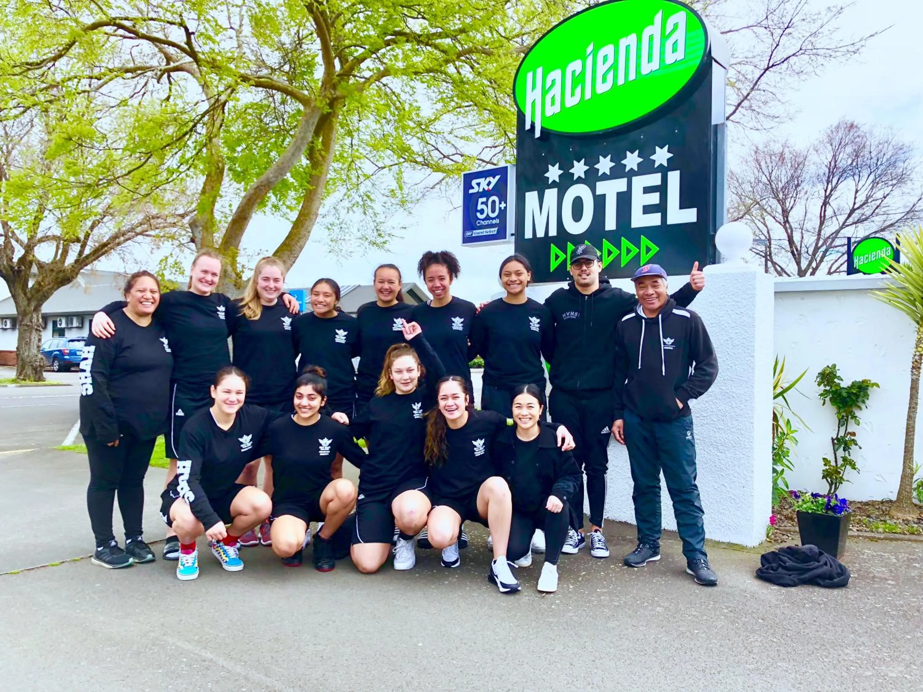 People in Hacienda Motor Lodge