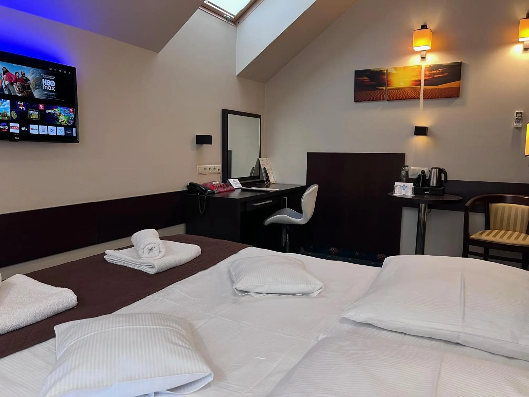 Bed in Aura - Hotel & Restaurant & Sauna
