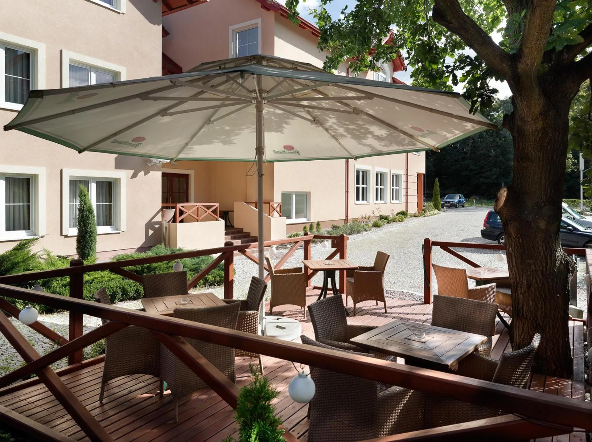 Balcony/Terrace in Aura - Hotel & Restaurant & Sauna