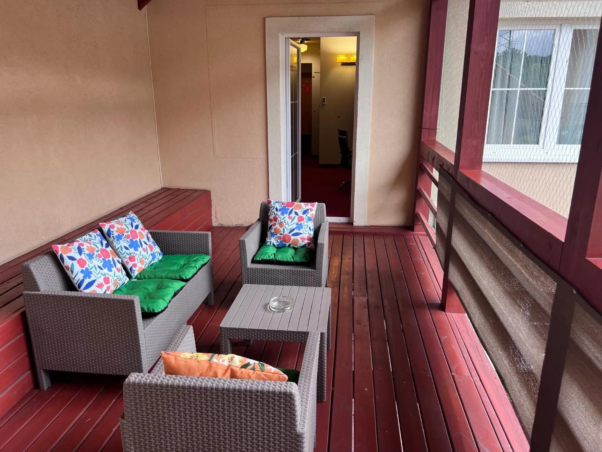 Balcony/Terrace in Aura - Hotel & Restaurant & Sauna