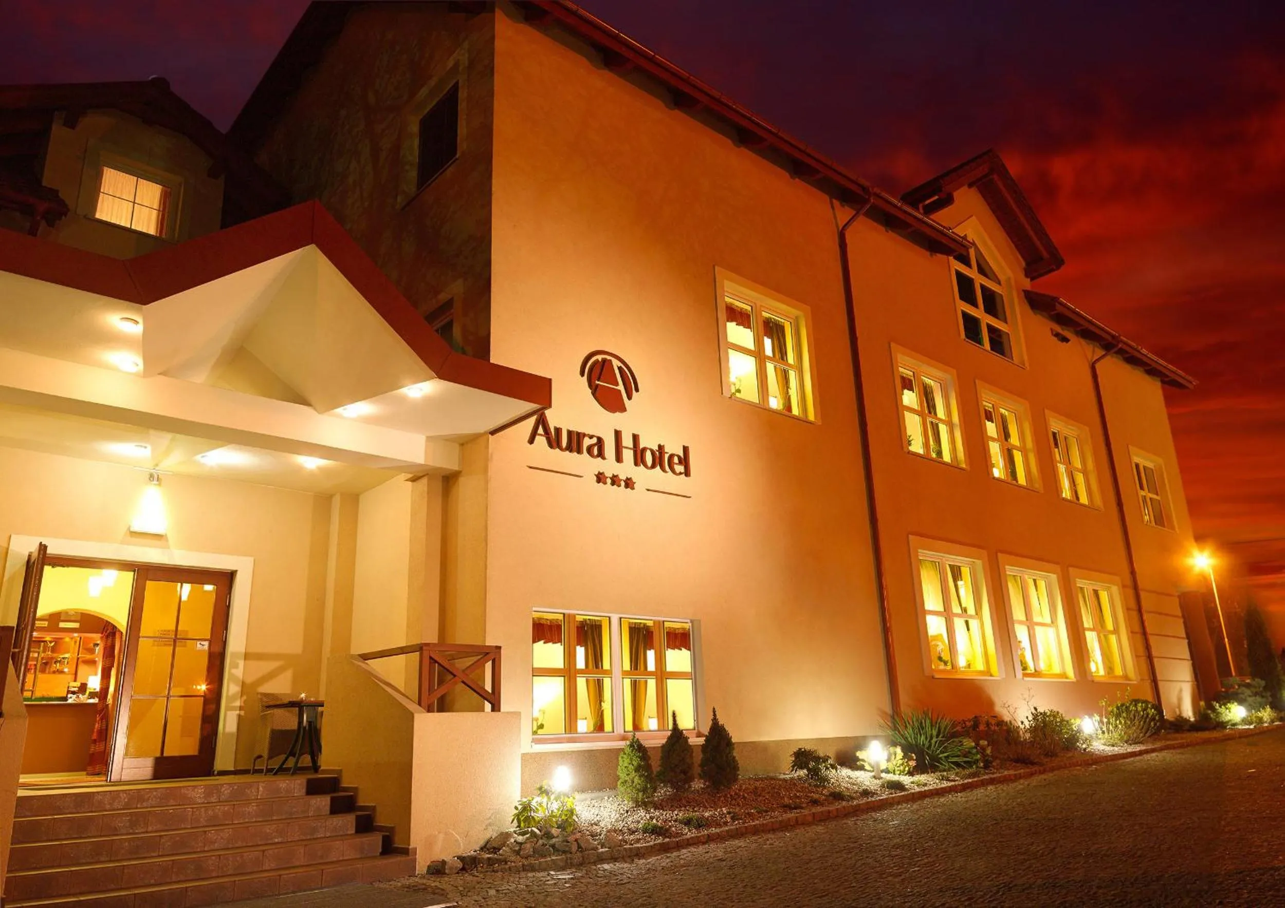 Property building in Aura - Hotel & Restaurant & Sauna