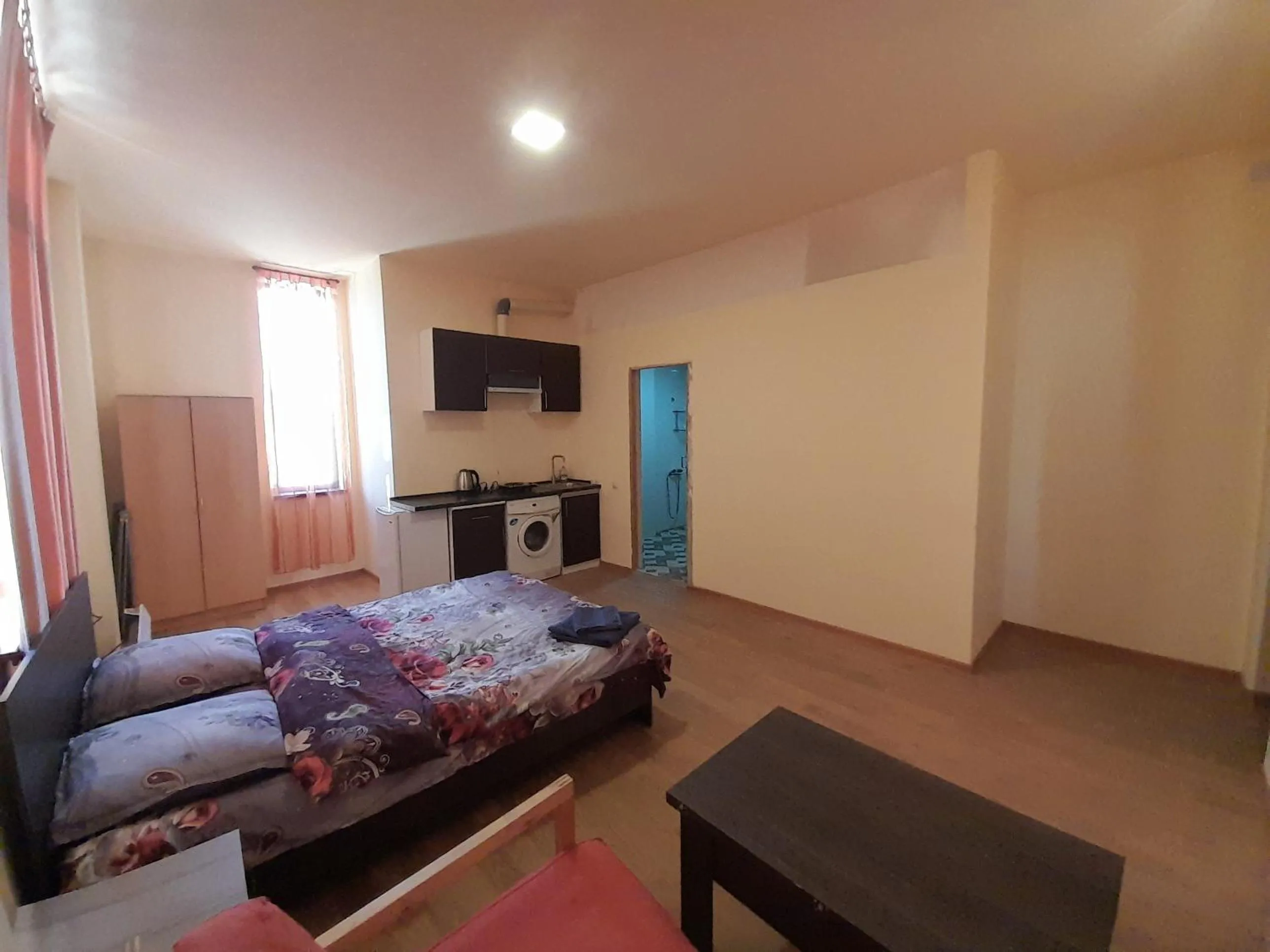 Kitchen or kitchenette, Bed in Art Guest House in KASKAD