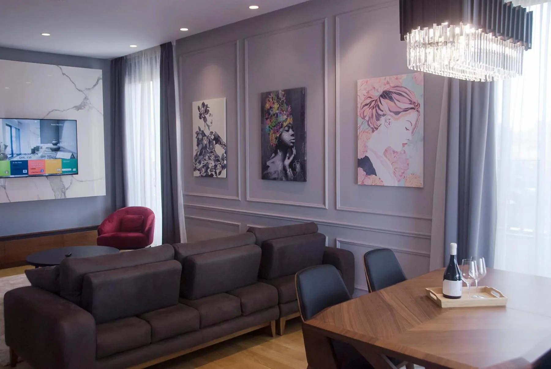 Living room in H41 Luxury Suites