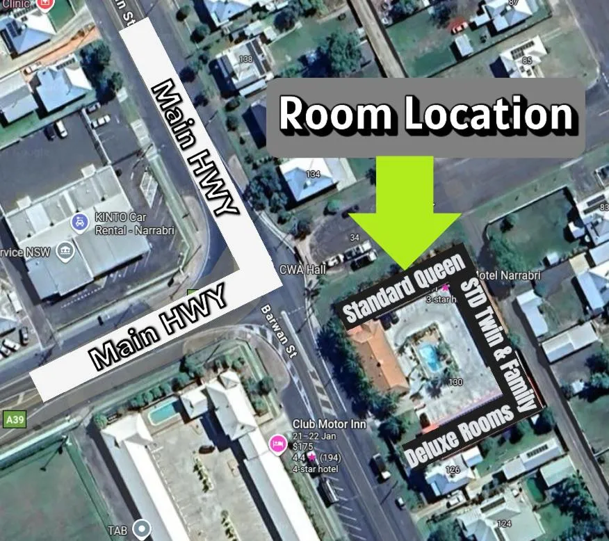 Location in Bellview Motel