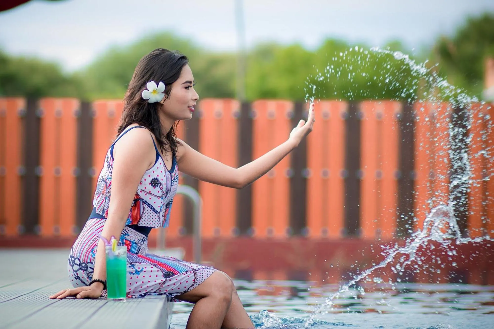 Pool view in Ruby True Hotel