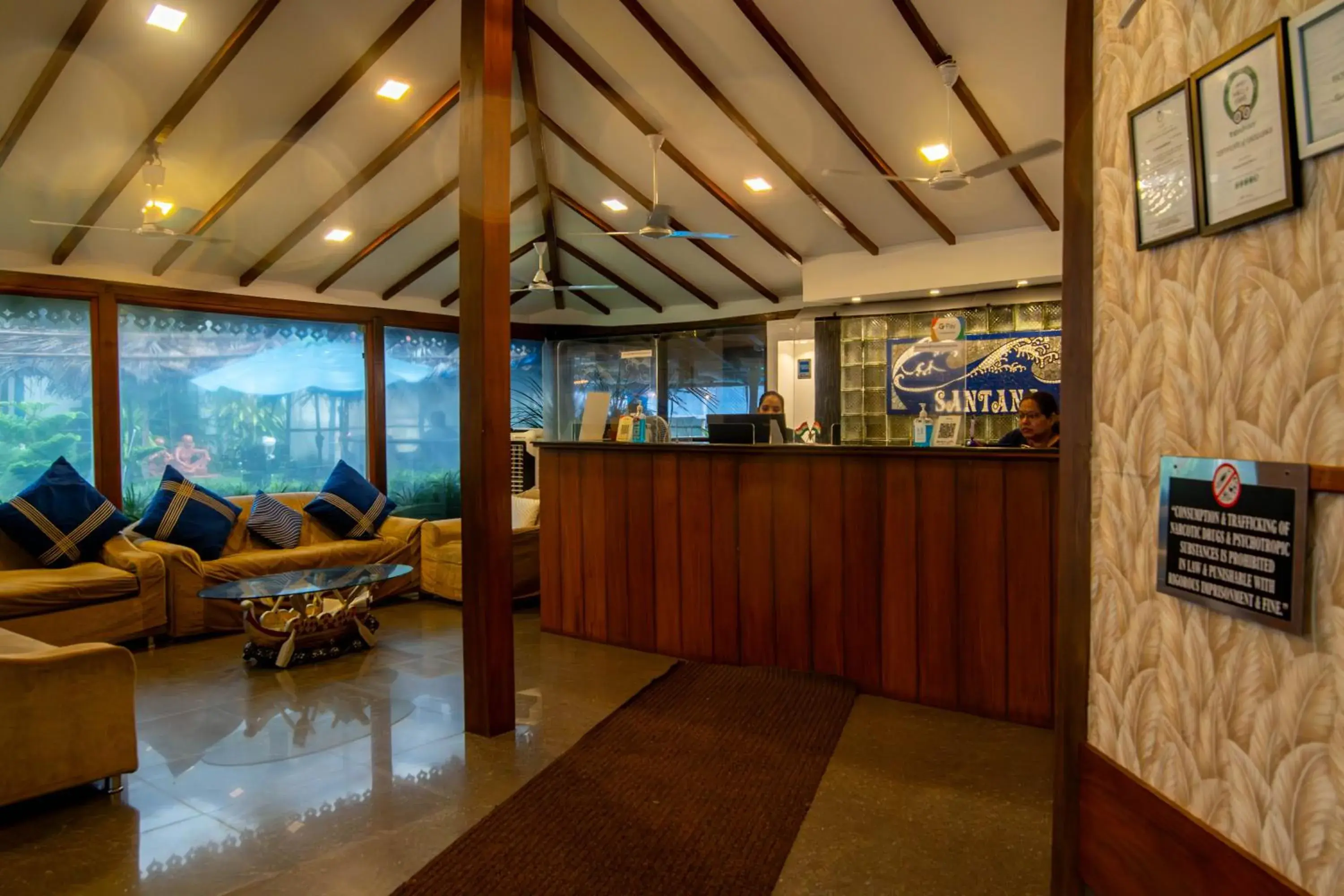 Lobby or reception in Santana Beach Resort Lobby or reception in Santana Beach Resort