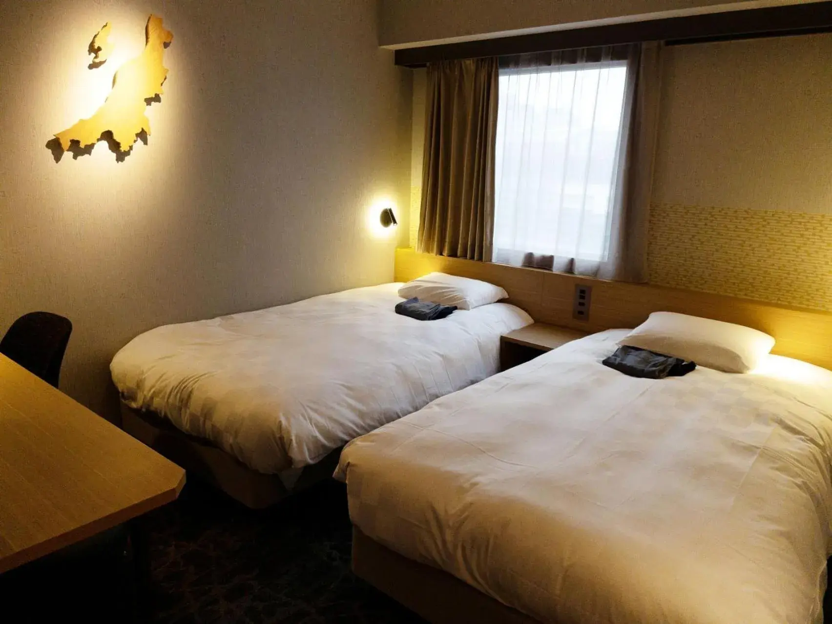 Photo of the whole room, Bed in HOTEL GLOBAL VIEW Niigata Photo of the whole room, Bed in HOTEL GLOBAL VIEW Niigata