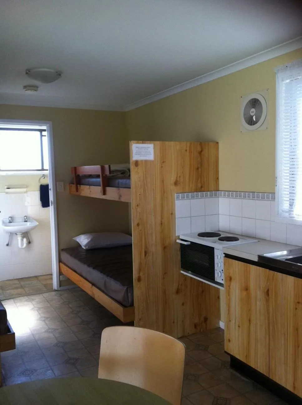 Bed in Gum Tree Caravan Park