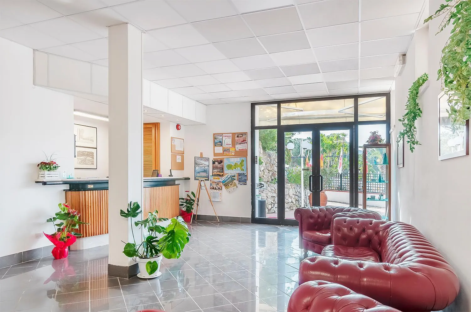 Lobby or reception in Hotel Capo Di Stella