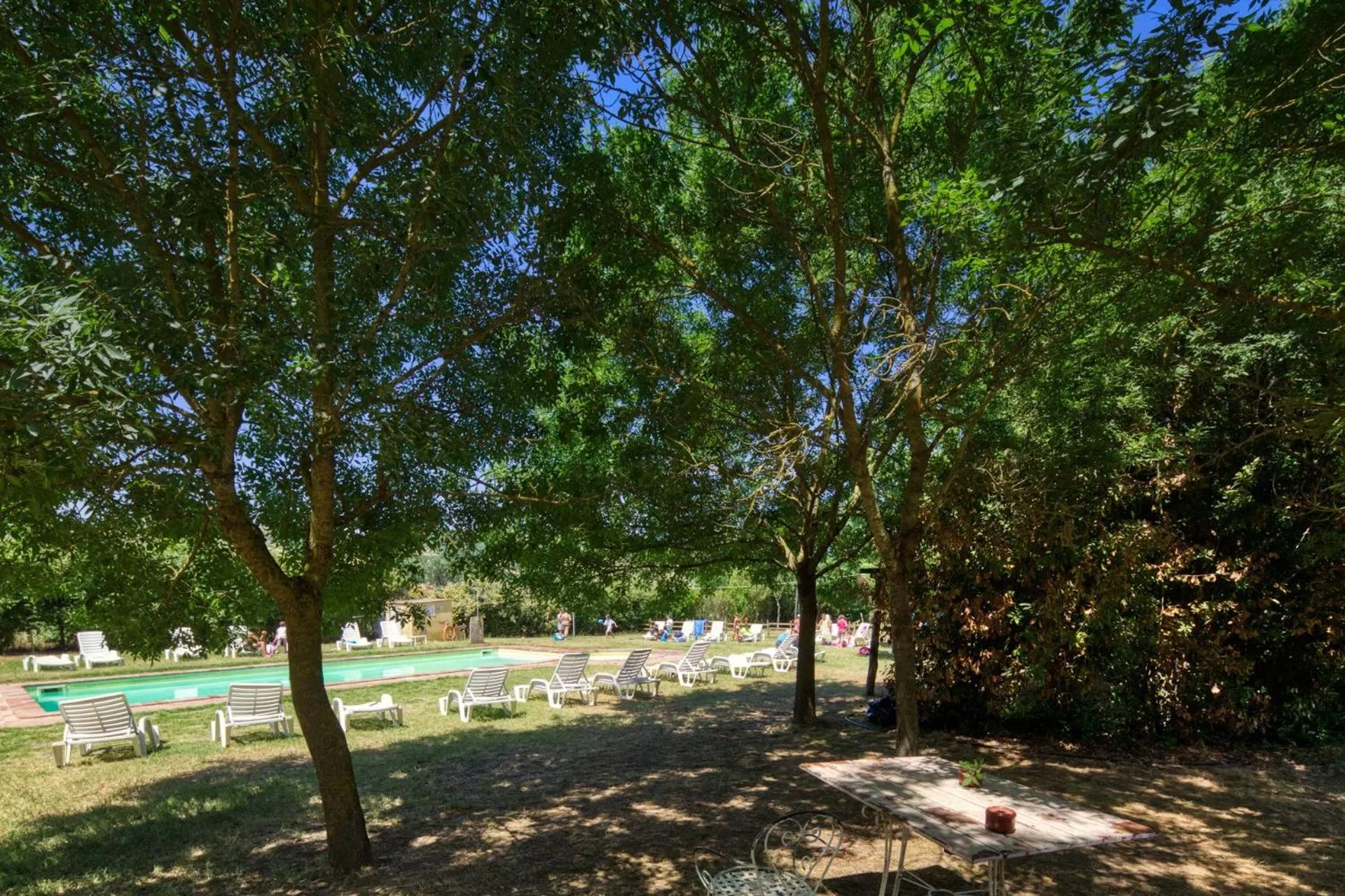Pool view in La Casa Di Campagna