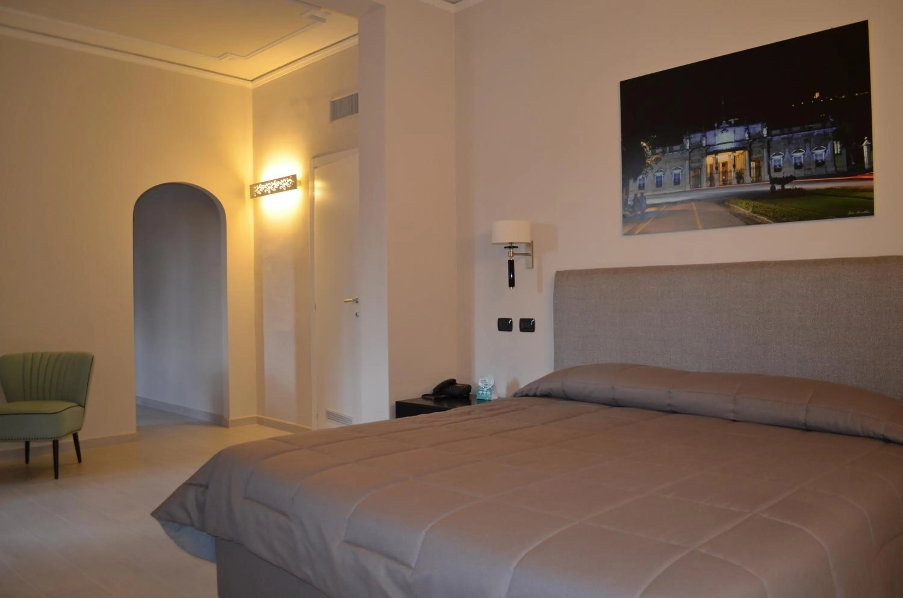 Bed in Grand Hotel Nizza Et Suisse