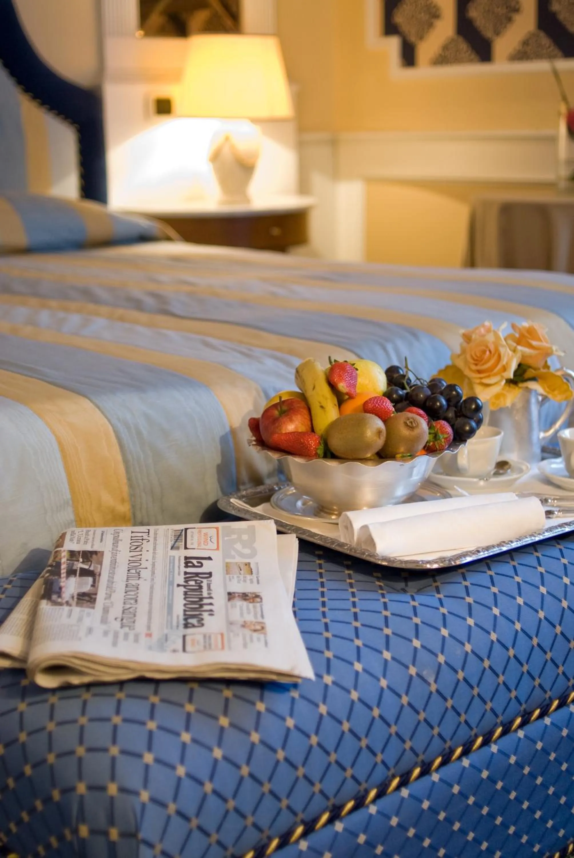 Bed in Grand Hotel Nizza Et Suisse