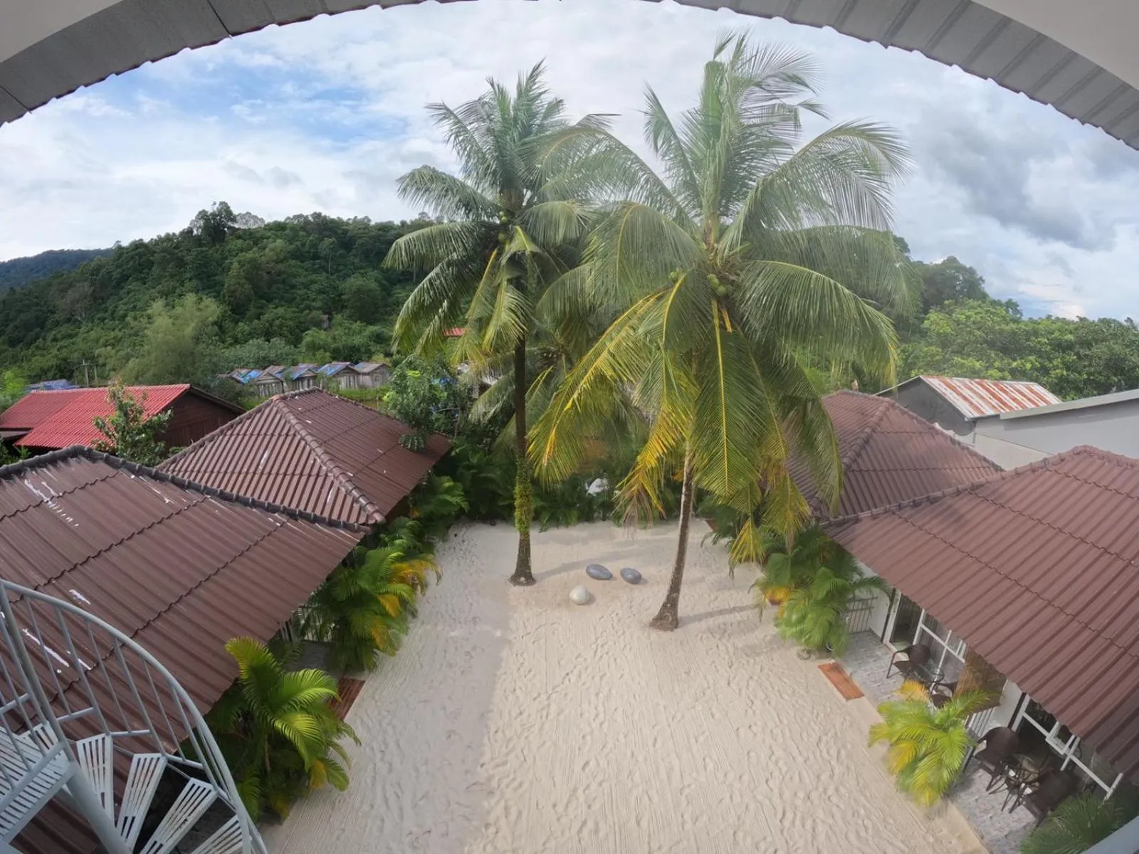 Inner courtyard view in WHITE SAND ARK RESORT