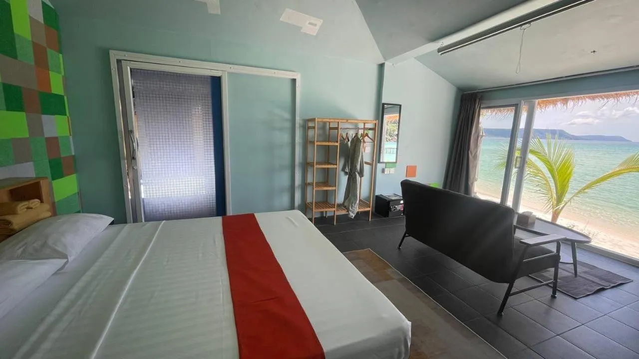 Bed in WHITE SAND ARK RESORT