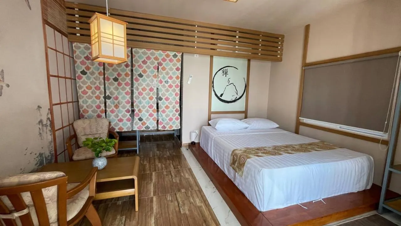 Bed in WHITE SAND ARK RESORT