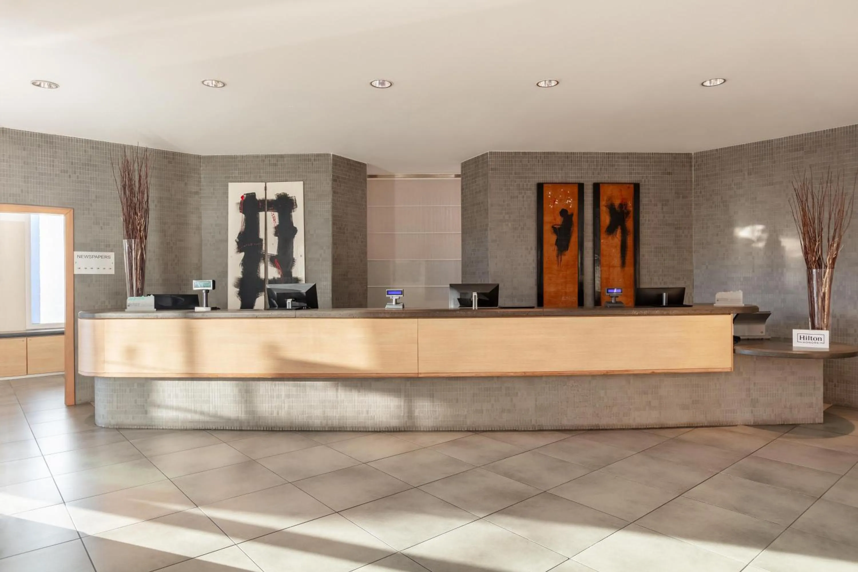 Lobby or reception in Hilton Garden Inn Rome Airport