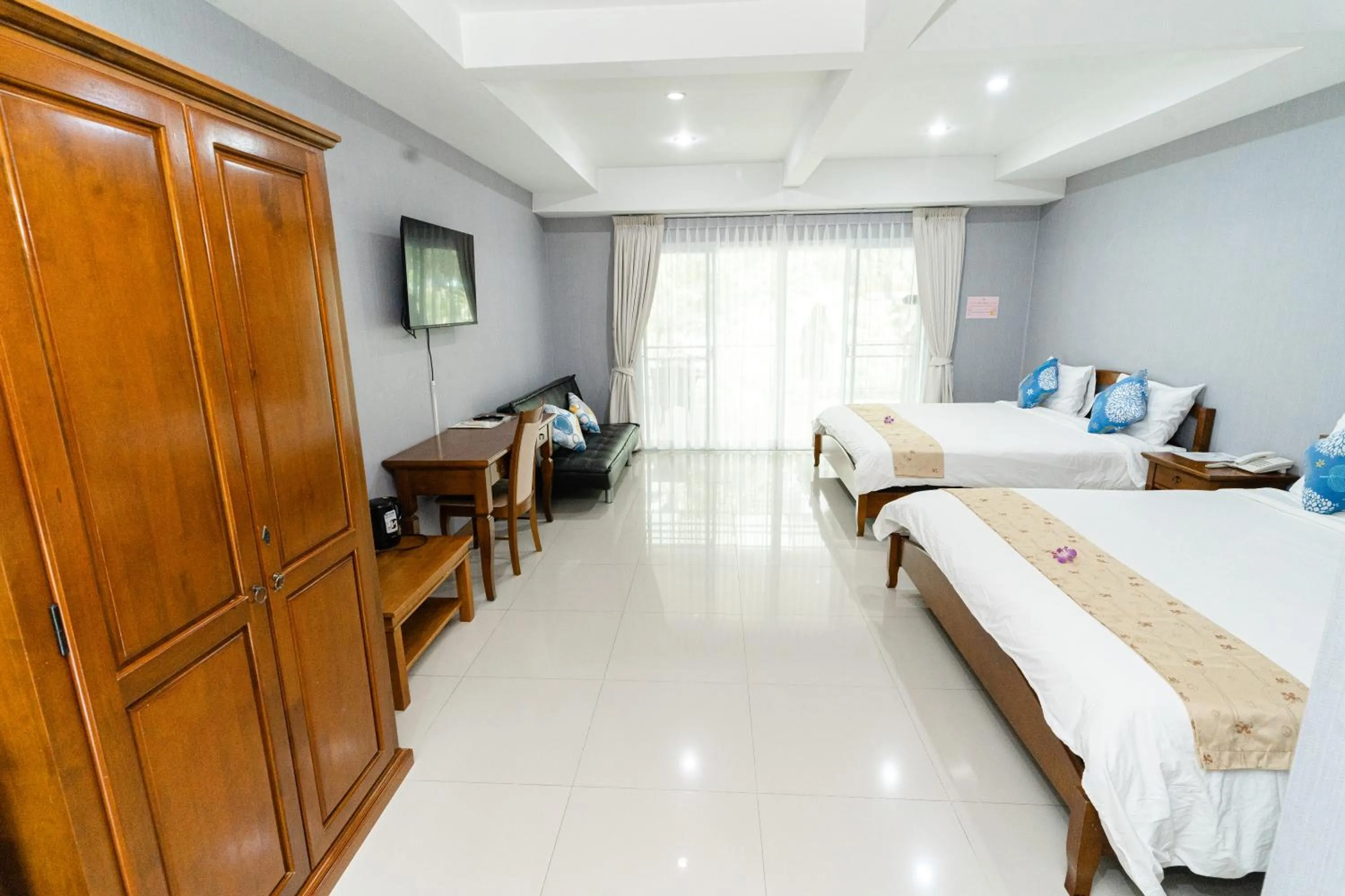 Bed in Baan Suan Khun Ta and Golf Resort