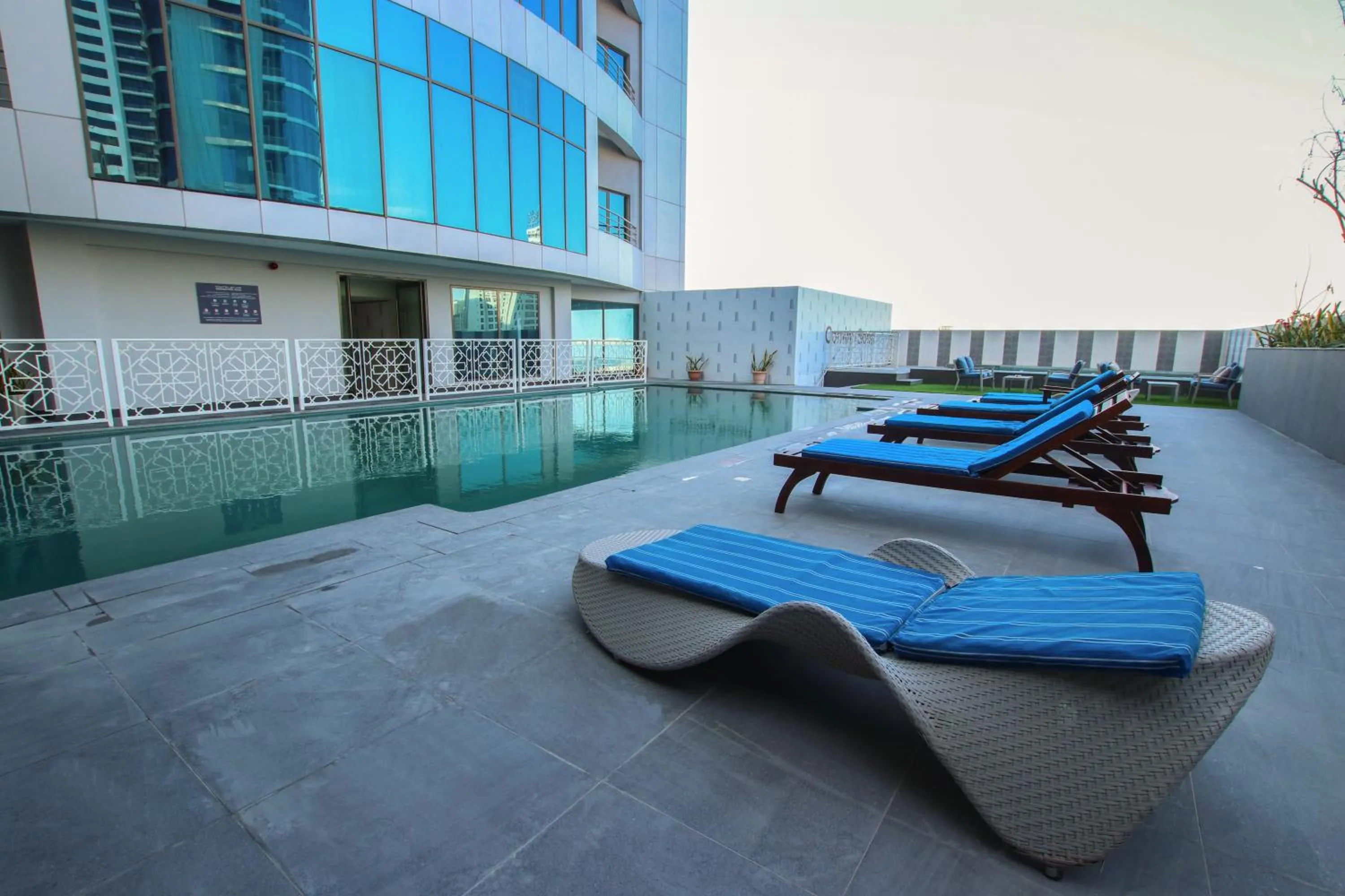 Swimming pool in The Seven Hotel