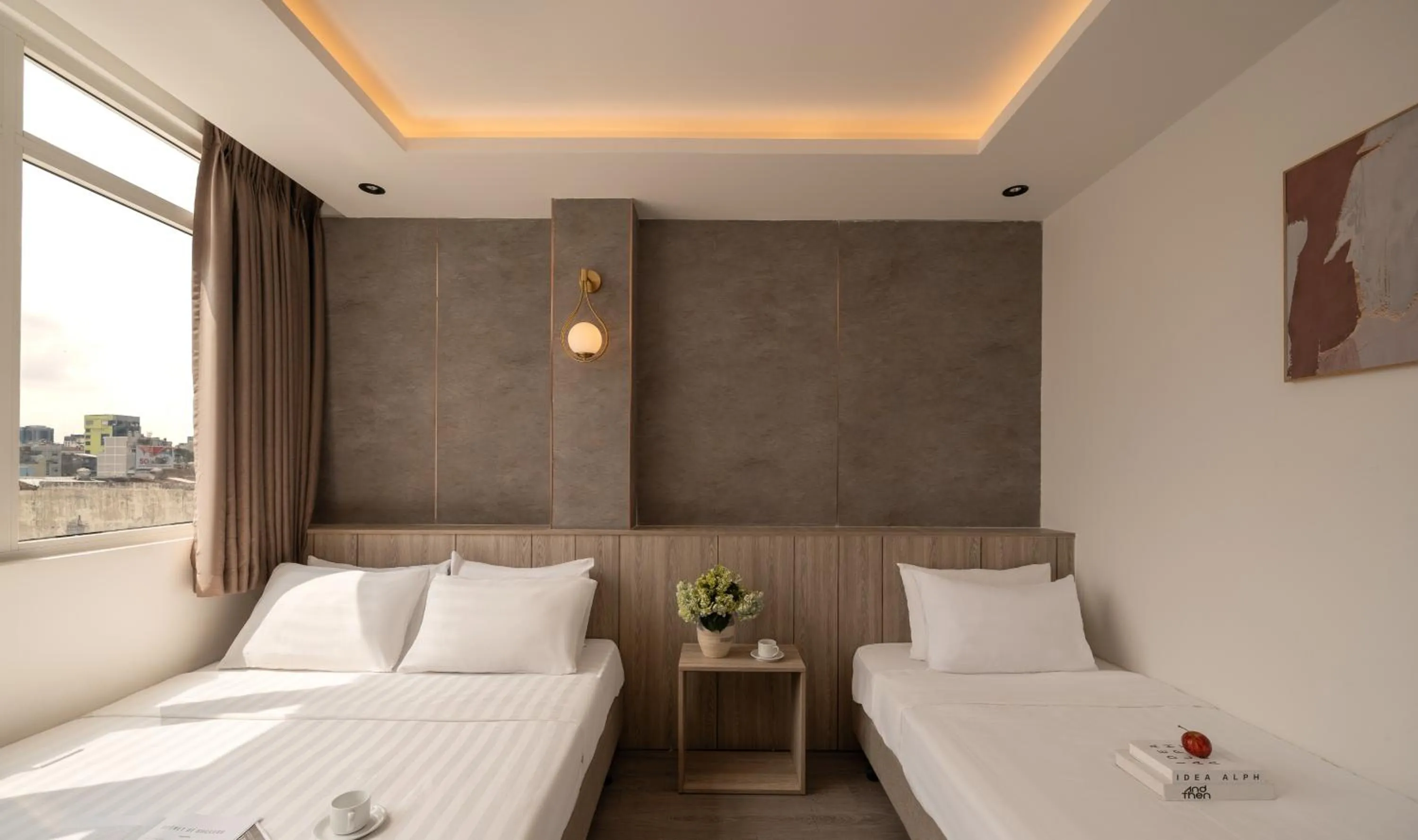 Bed in The Cozy Inn Hotel Ho Chi Minh