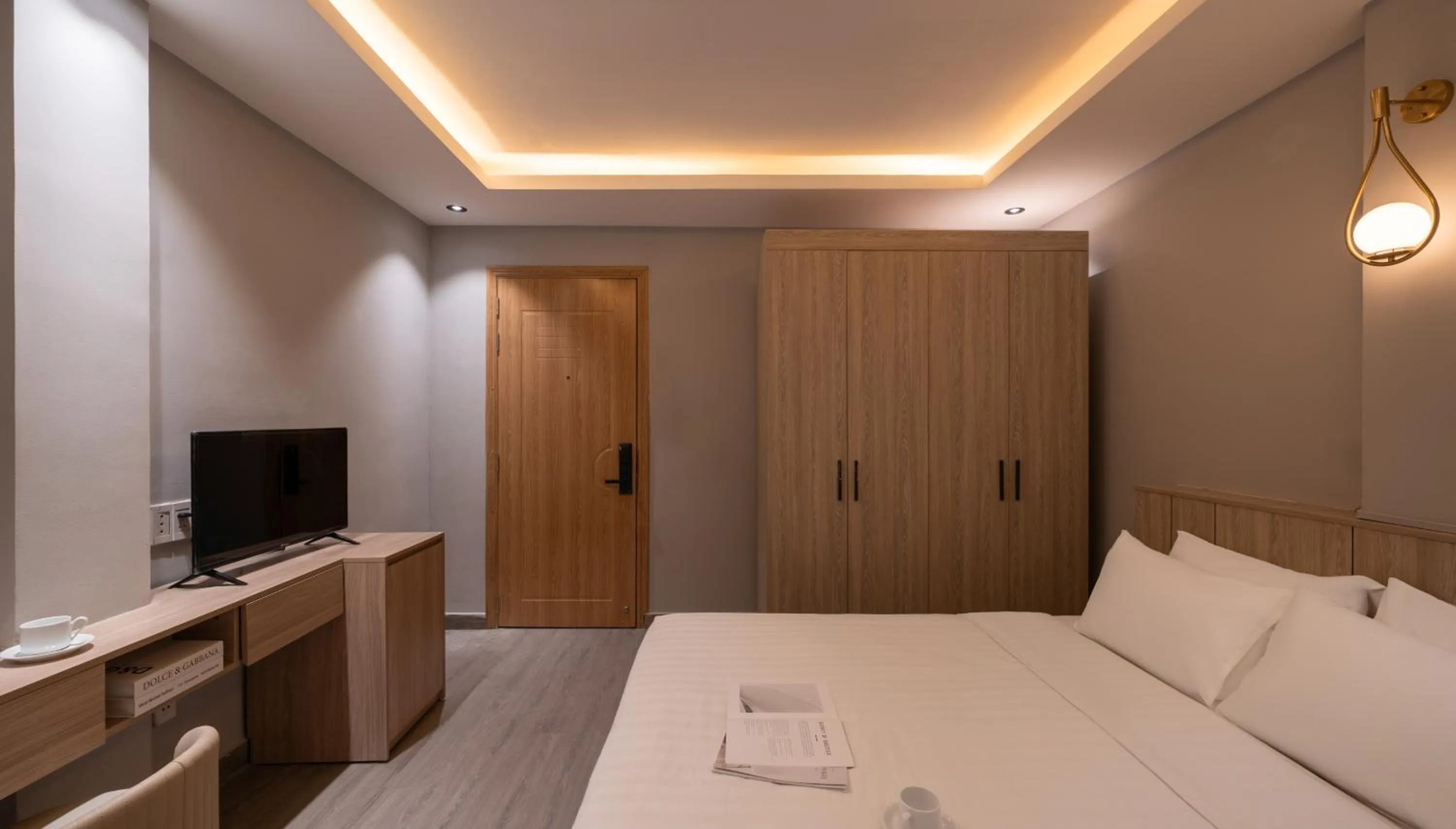 Bed in The Cozy Inn Hotel Ho Chi Minh