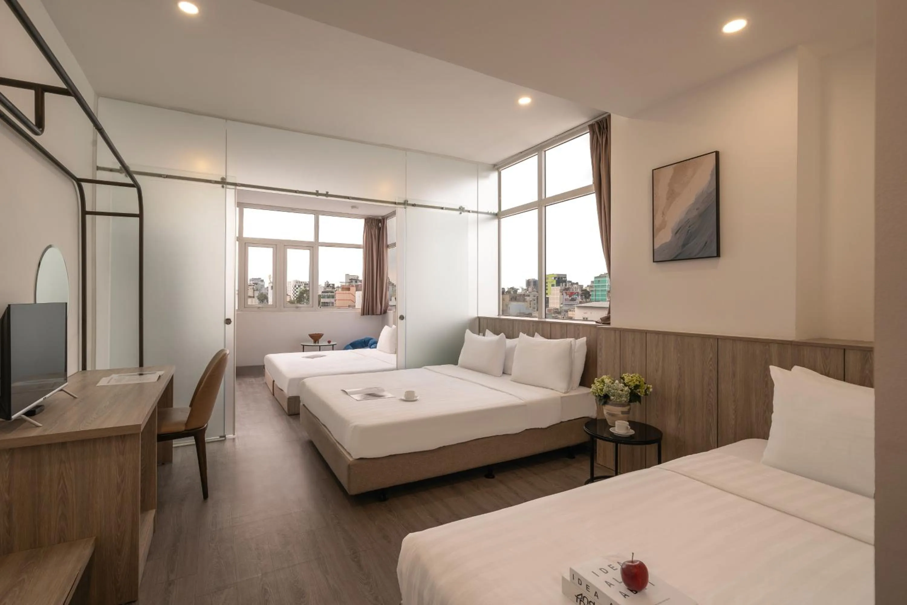 Bed in The Cozy Inn Hotel Ho Chi Minh