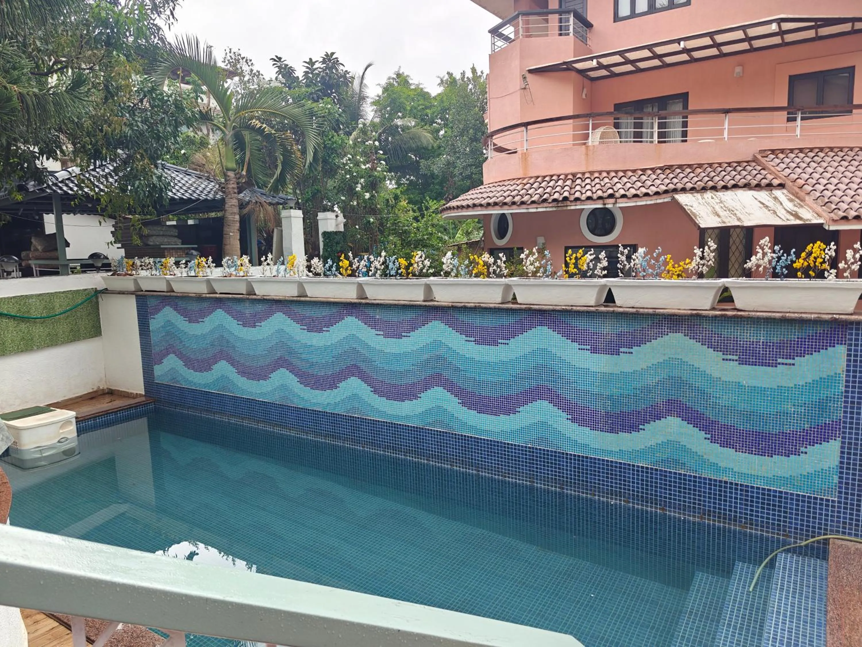Pool view in La Sunila suites Baga by WSI