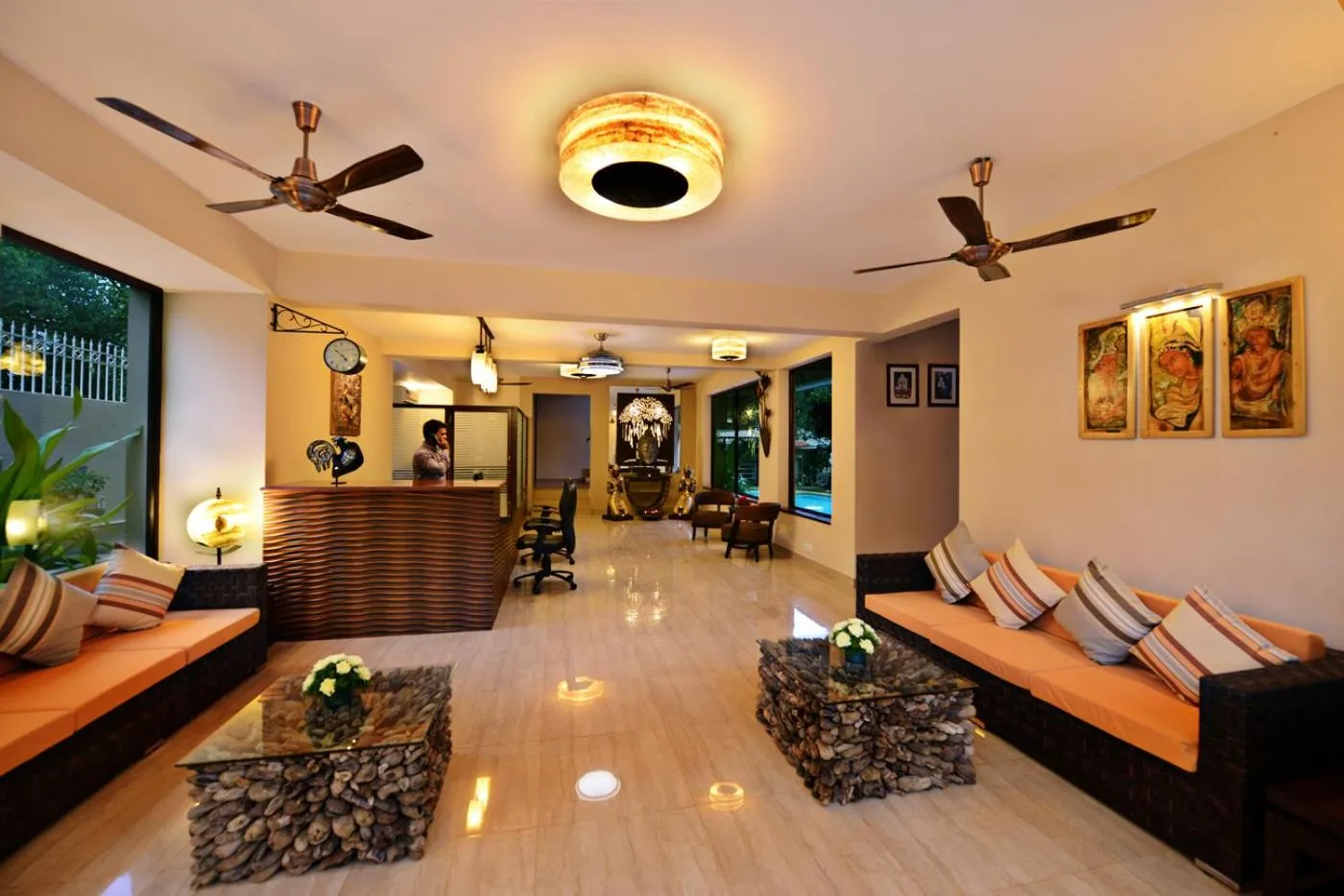 Lobby or reception in La Sunila suites Baga by WSI