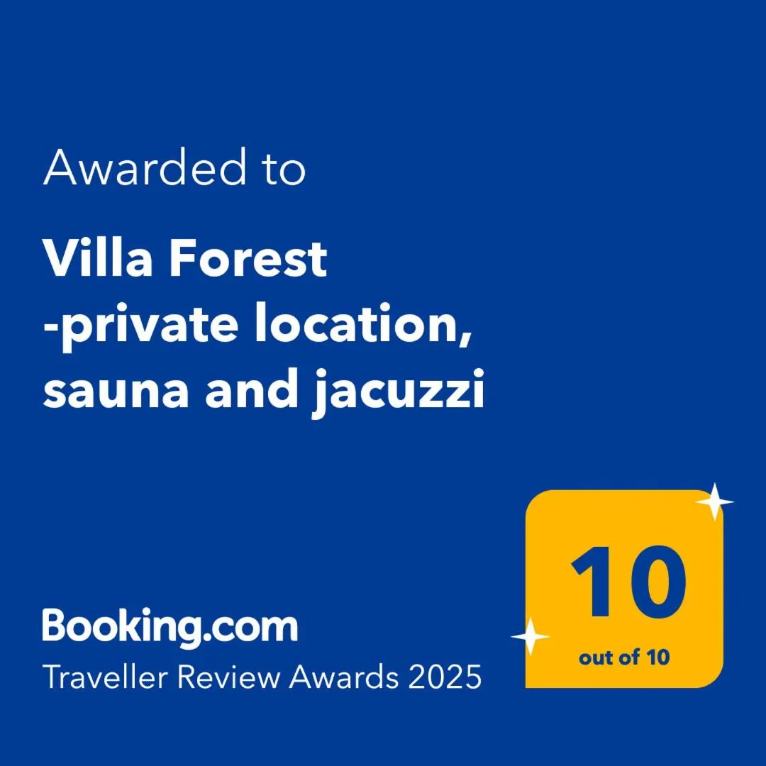 Villa Forest -private location, sauna and jacuzzi