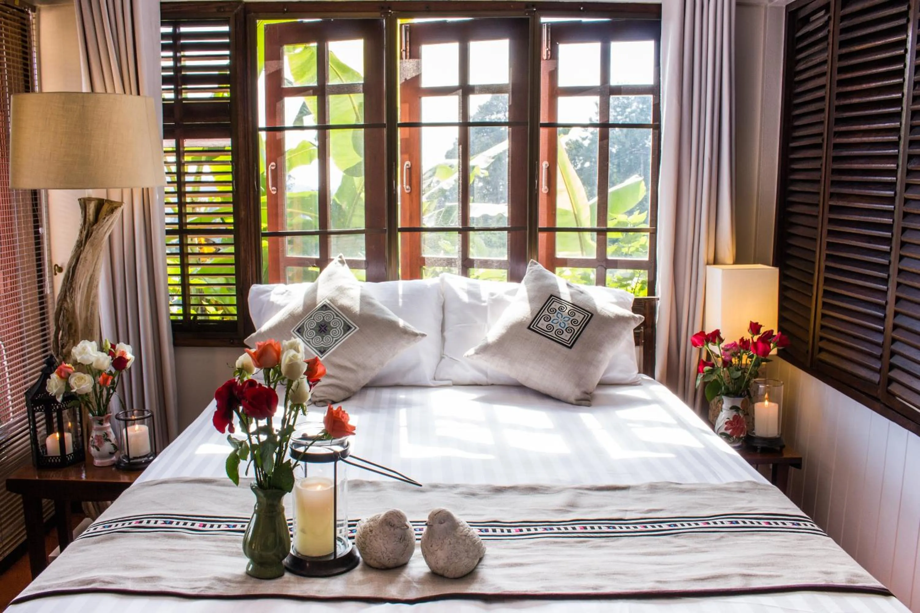 Bed in Phumorkdao Resort