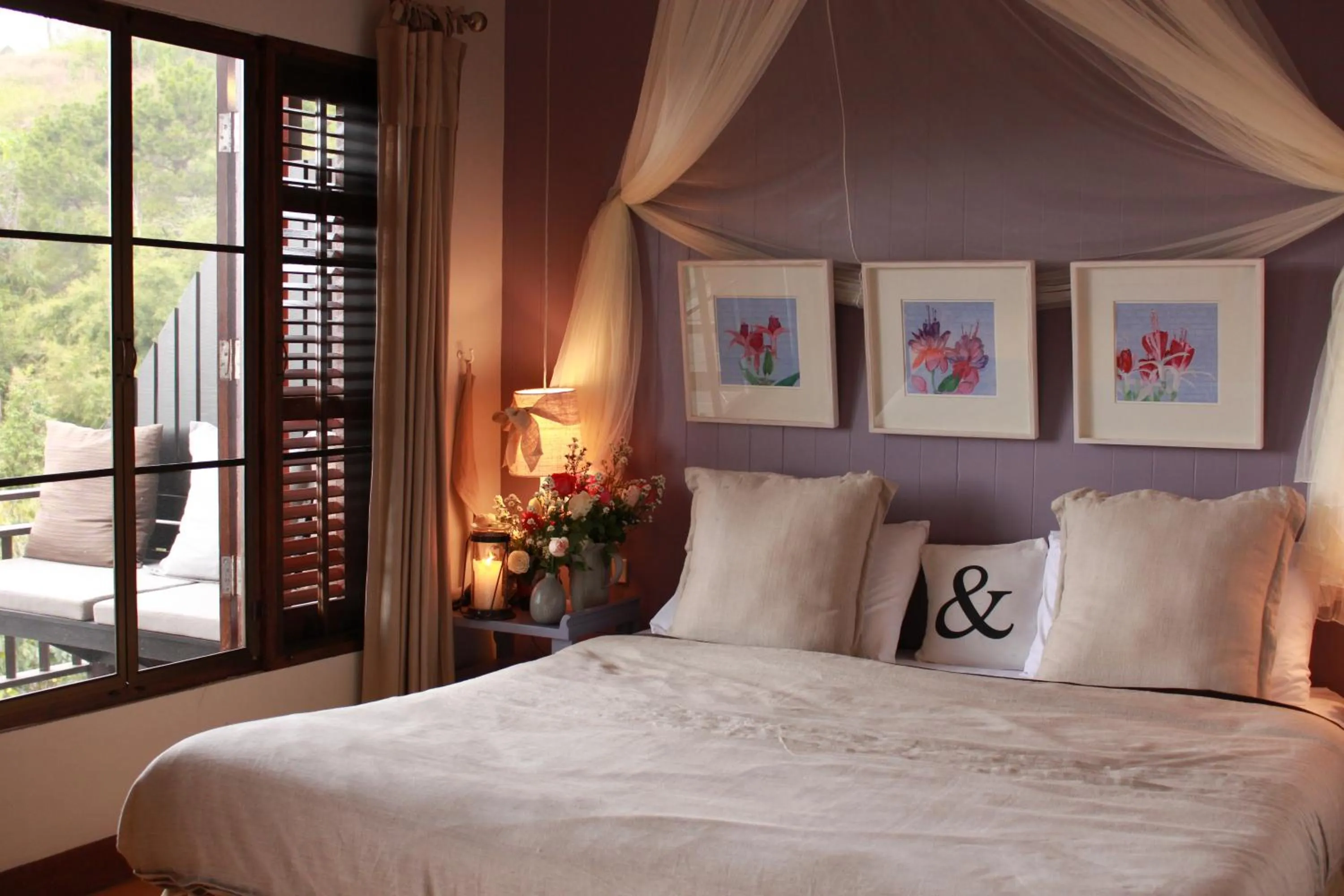 Bed in Phumorkdao Resort