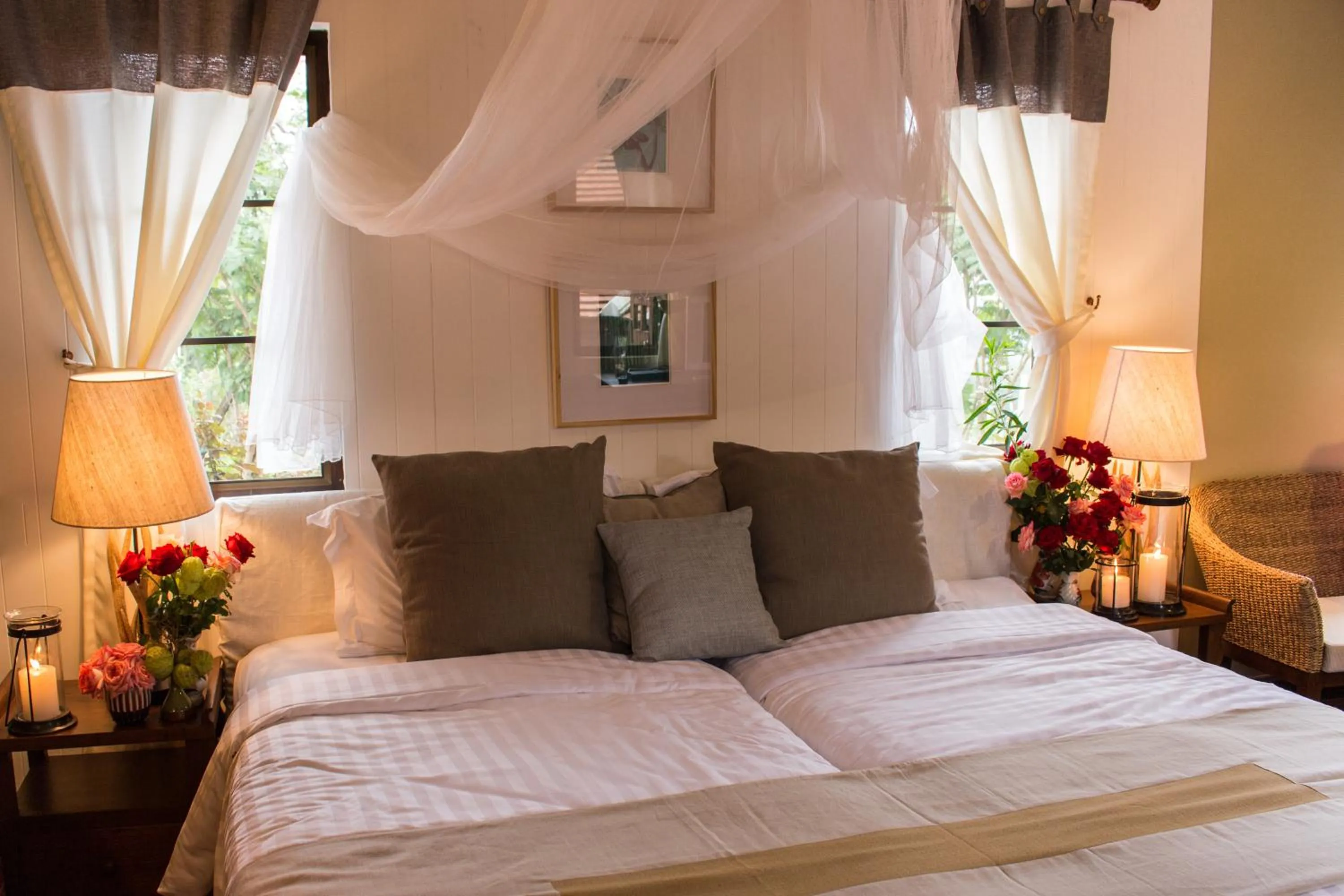 Bed in Phumorkdao Resort