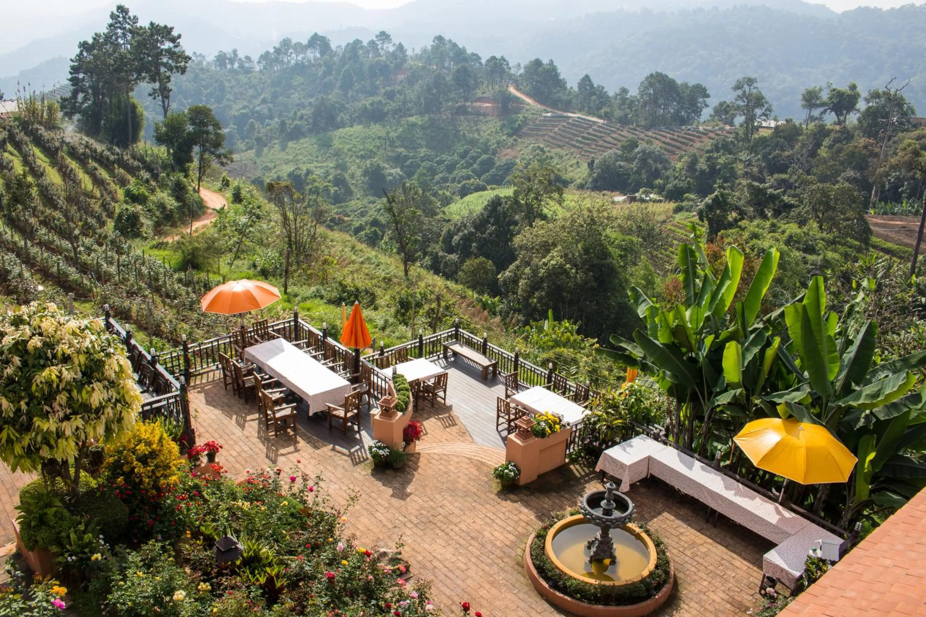 BBQ facilities, Bird's-eye View in Phumorkdao Resort